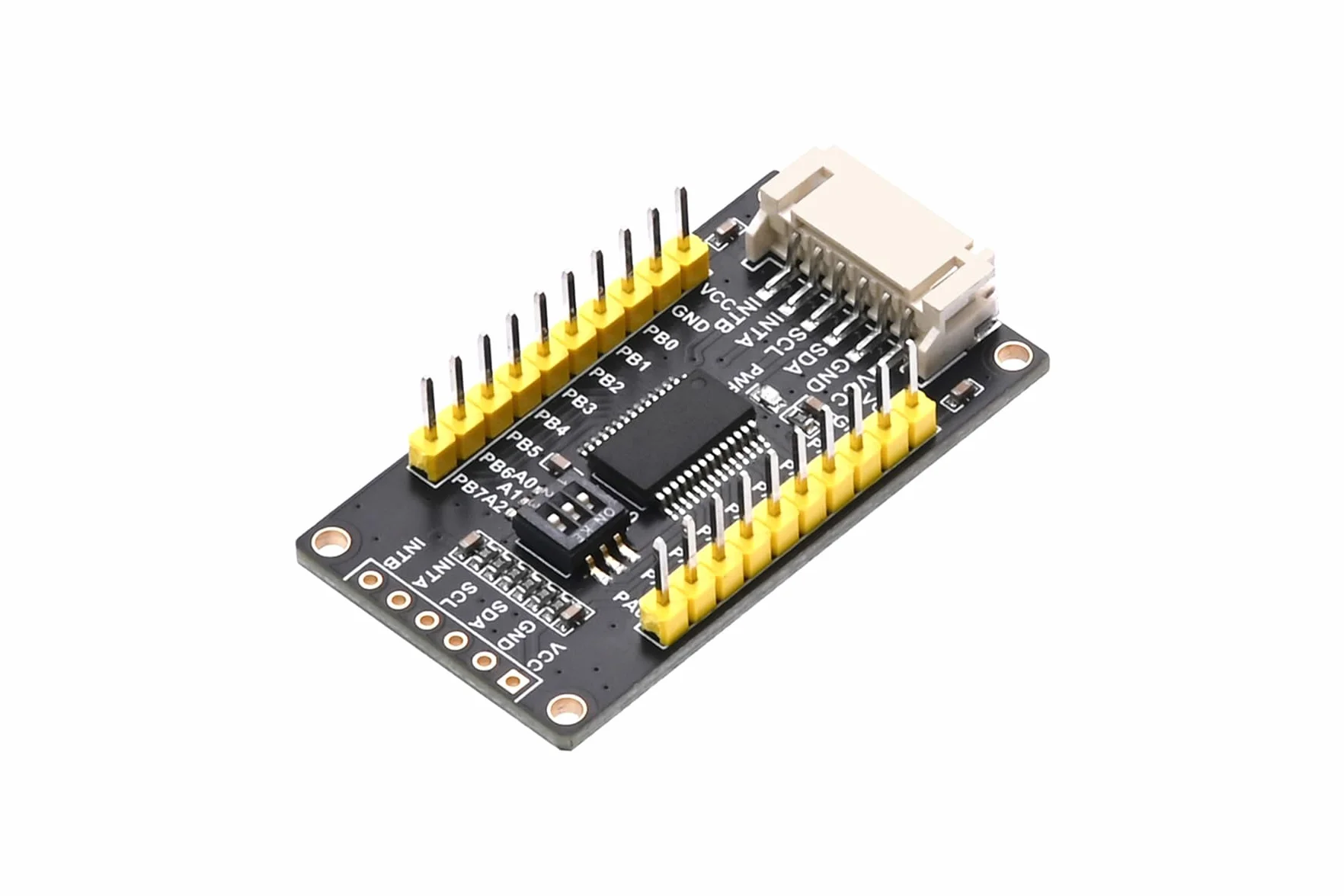 MCP23017 IO Expander Module I2C Interface Expands 16 I/O Pin for Ardui/Stm32/Raspberry Pi Zero W Zero WH 2B 3B 3B + 4B, 3.3V e 5V livelli, 3-Digit DIP Switch