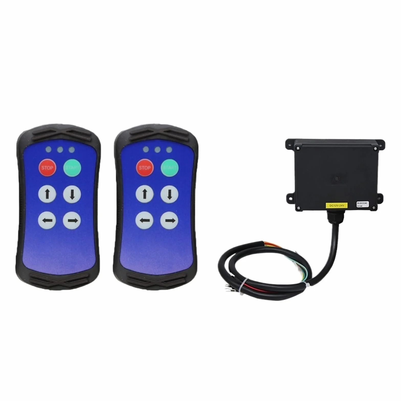 Interruttore A Pulsante Della Gru Telecomando Radio For Gru Industriale Senza Fili A 4 Pulsanti, Controller For Camion Idraulico, Sponda Idraulica(Blue,2T 1R_AC-DC 36-480V)