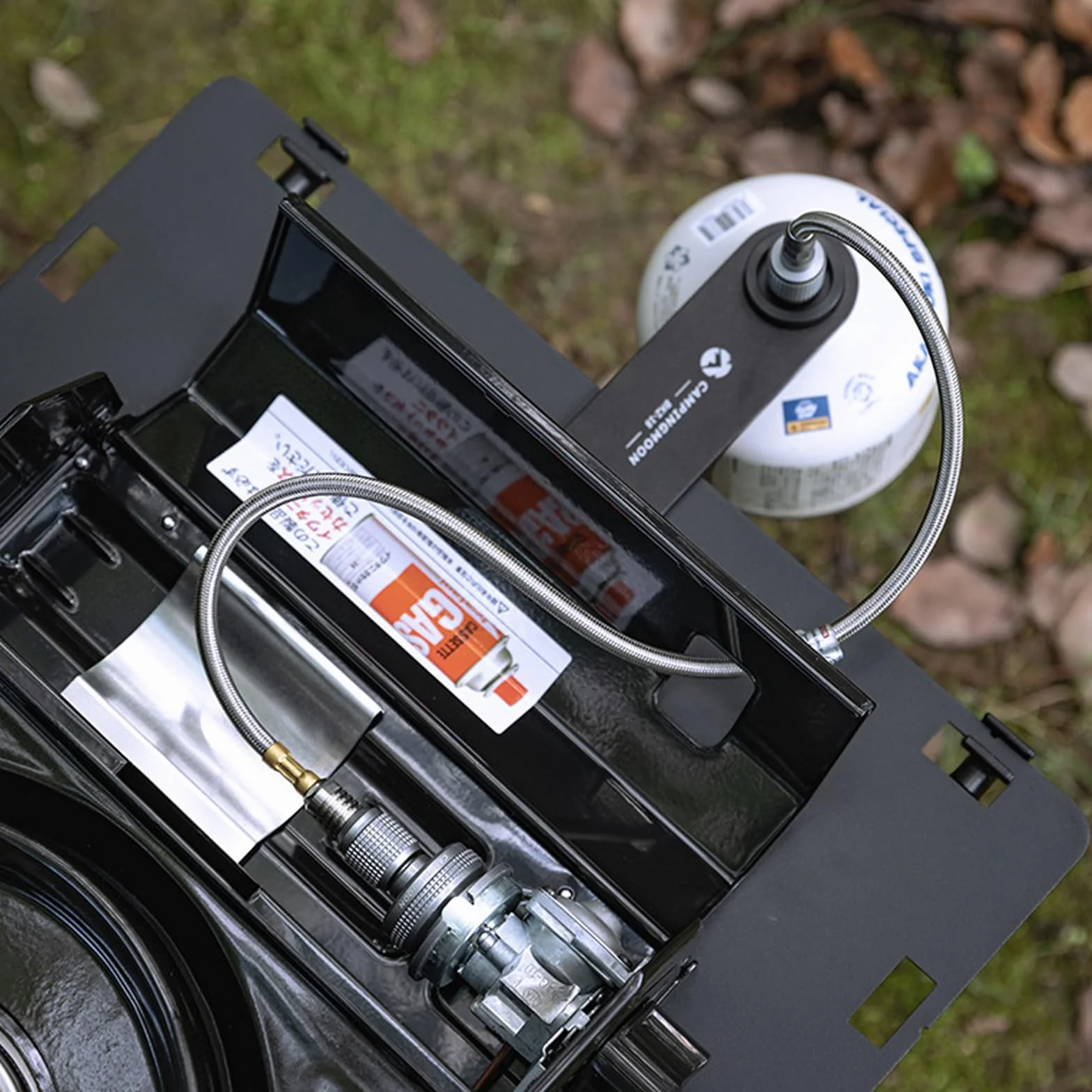 Campingmoon - Adattatore per tubo del gas da campeggio per valvola Lindal EN417 a vite, contenitore e dispositivo da 100 cm