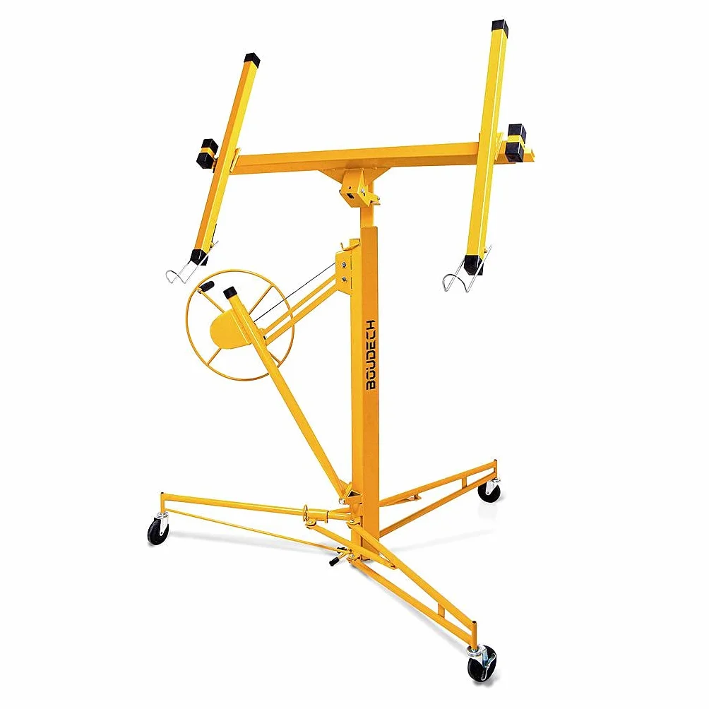 BOUDECH® LIFTER - Sollevatore pannelli cartongesso professionale con portata di 68kg e certificato CE. Alzalastre e alzapannelli richiudibile controsoffittature.