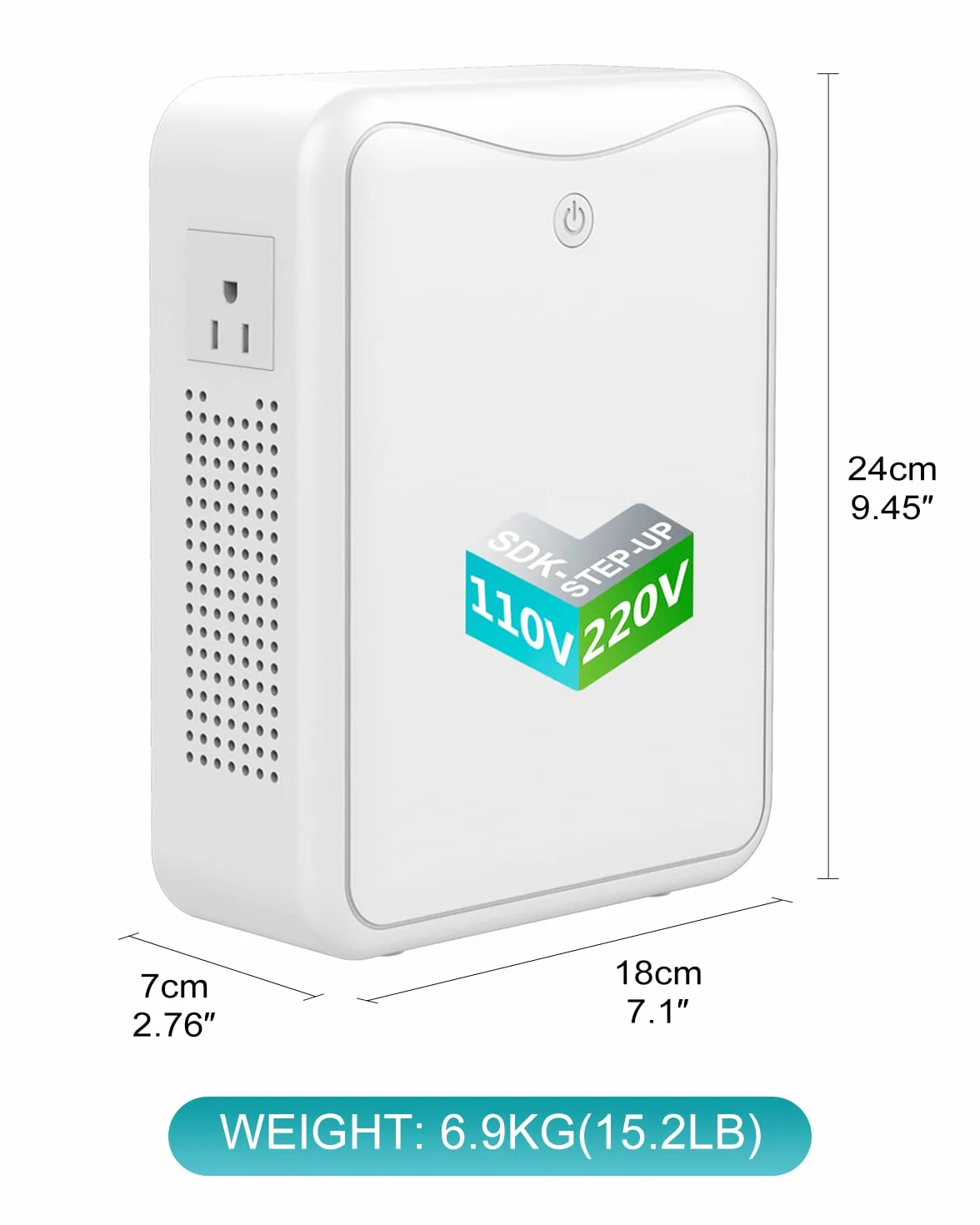 ZHENGXI ELECTRIC Convertitore di tensione 3000W 230V a 110V Step Down 220V-240V a 110V-120V