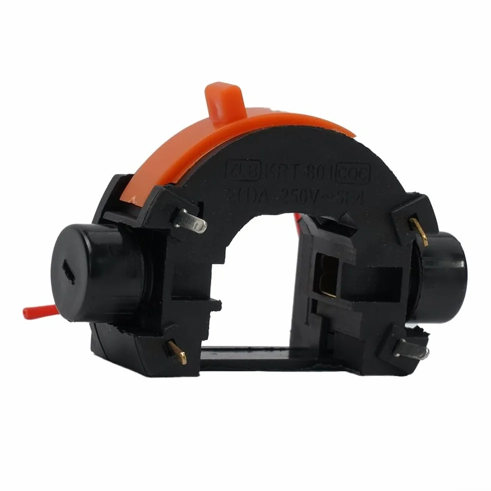 Interruttore di accensione e spegnimento a velocità variabile con regolatore di velocità a 5 fasi per potenza rotativa 220 V, costruzione in plastica, ricambio per smerigliatrice elettrica e multi