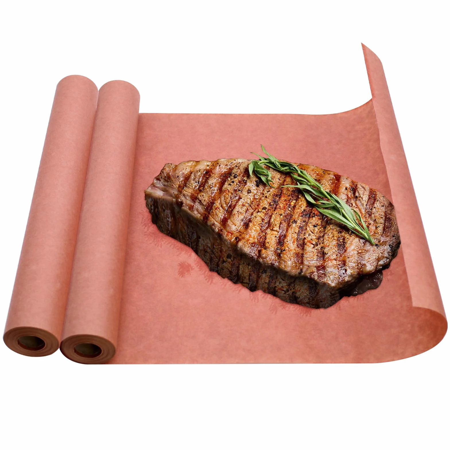 2 Rotoli Carta da Macellaio Rosa Rotolo da 10 m, Carta Kraft per BBQ, Butcher Paper BBQ, larghezza 30 cm, per Risultati di Cottura Perfetti per BBQ Smoker Grill, SKZ-01