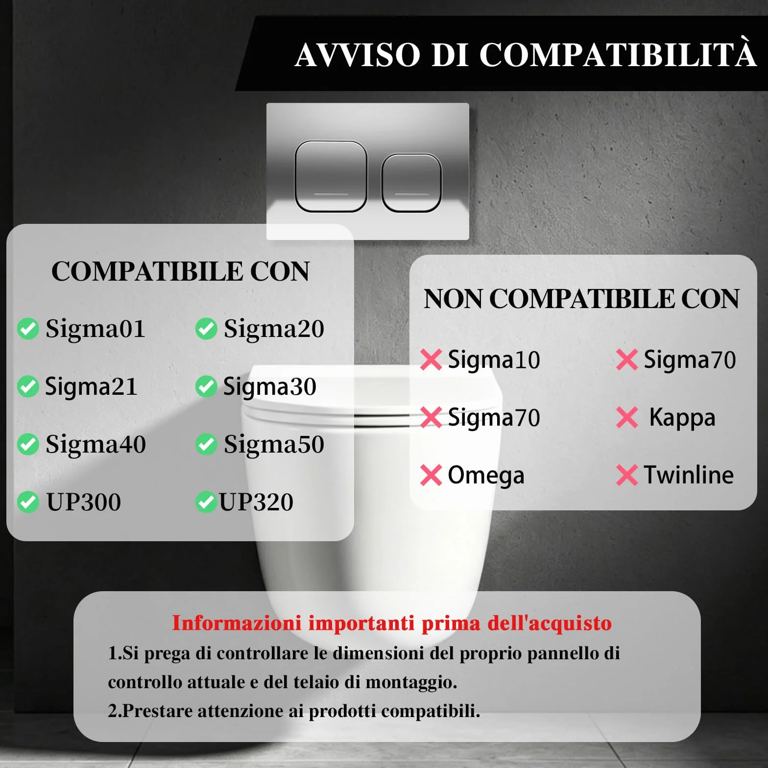 Geberit Sigma 01 placca di comando per WC sospeso, doppio scarico, cromato