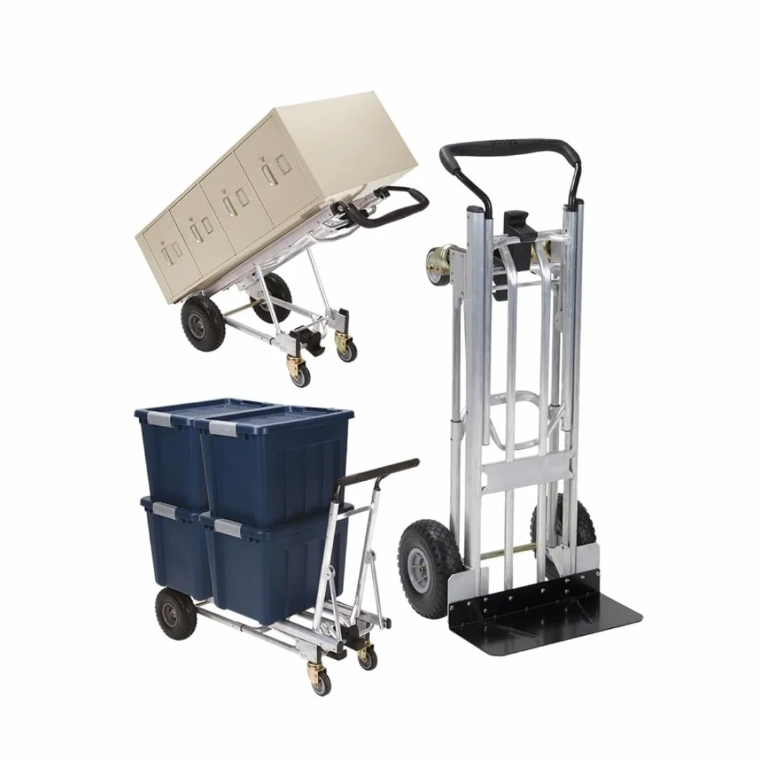 Svelt Carrello Manuale Multiposizione Professionale in Alluminio Leggero – 3 Posizioni, Portata fino a 450 kg, Ruote Antiforatura