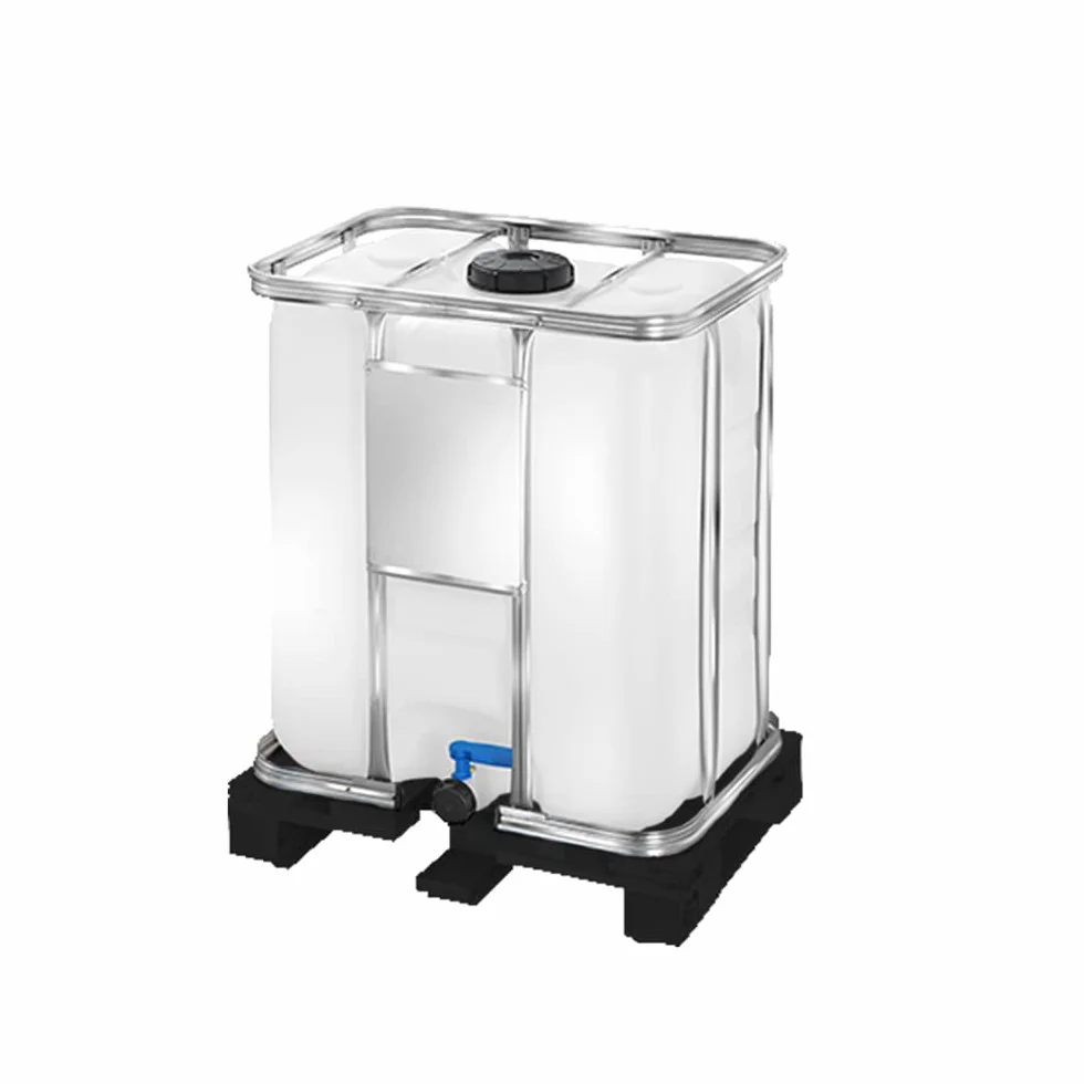 Sunbox - Serbatoio IBC 300L naturale con pallet in plastica omologato UN/IBC-SBX-300PH