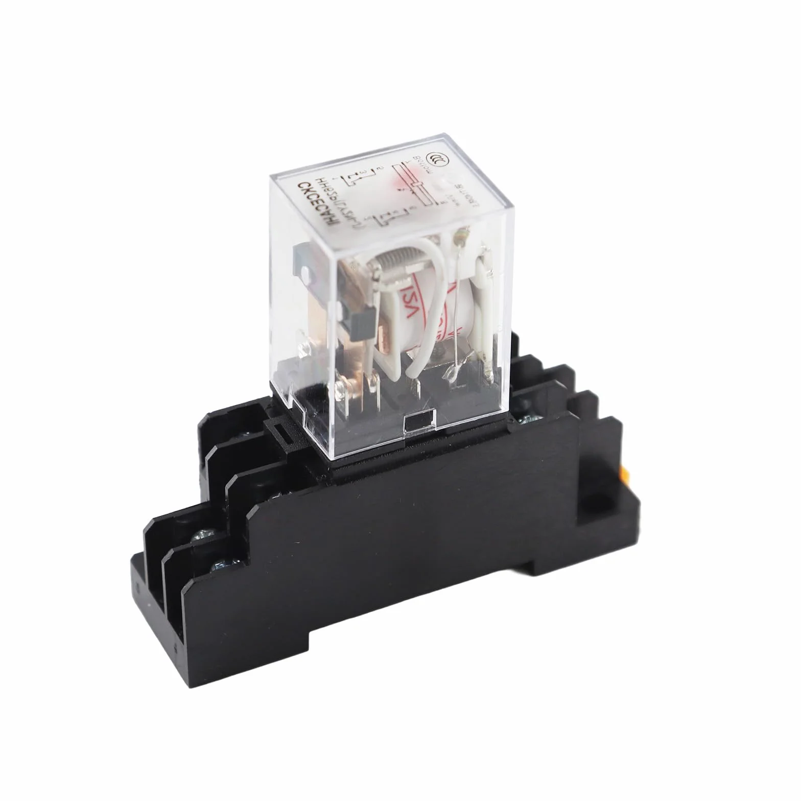 Relè a bobina di alimentazione 12 V AC/DC LY2NJ DPDT 8 Pin HH62P JQX-13F con base di presa - Alta qualità e affidabile[C048]
