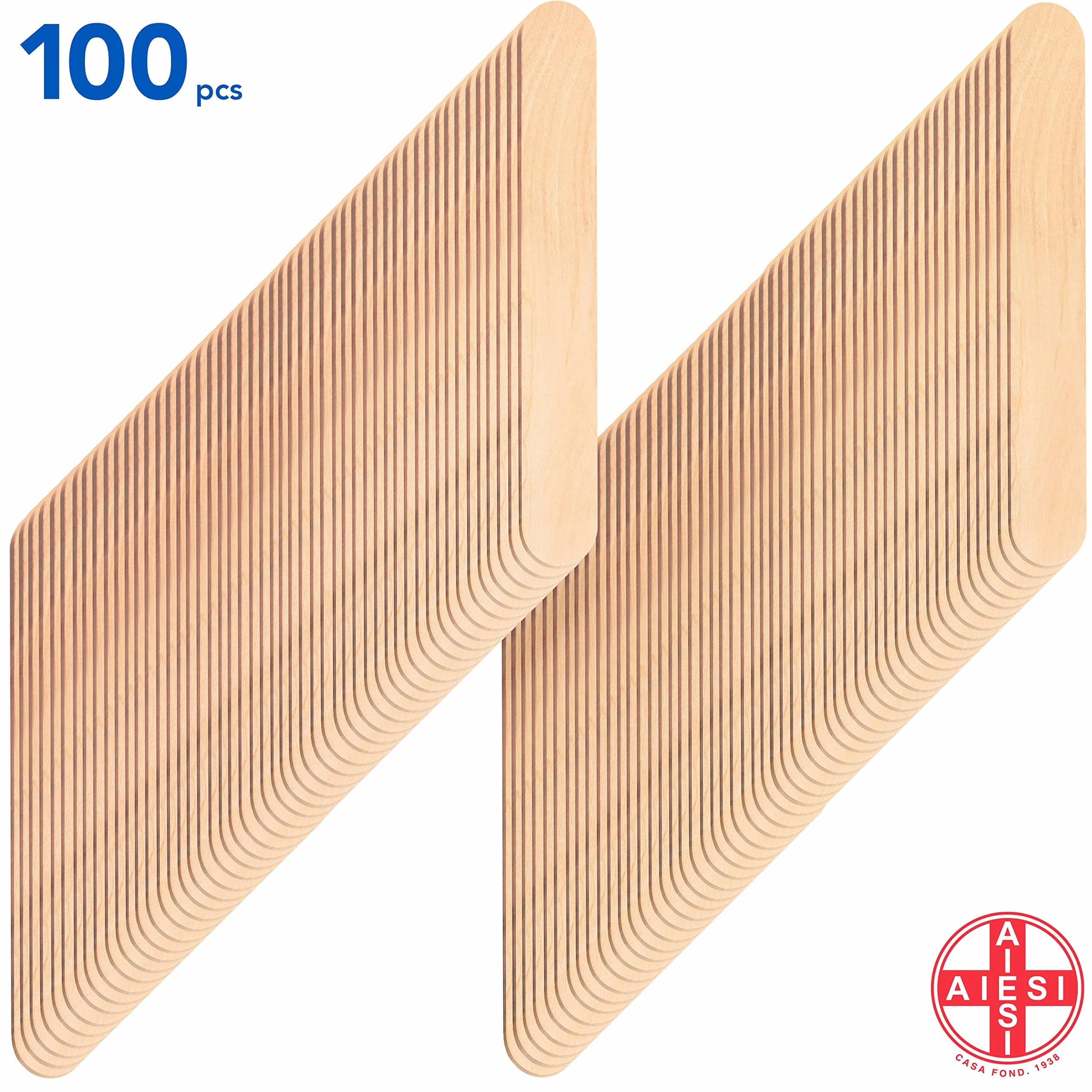 Abbassalingua in legno monouso NON STERILI 100 pezzi Spatole per ceretta