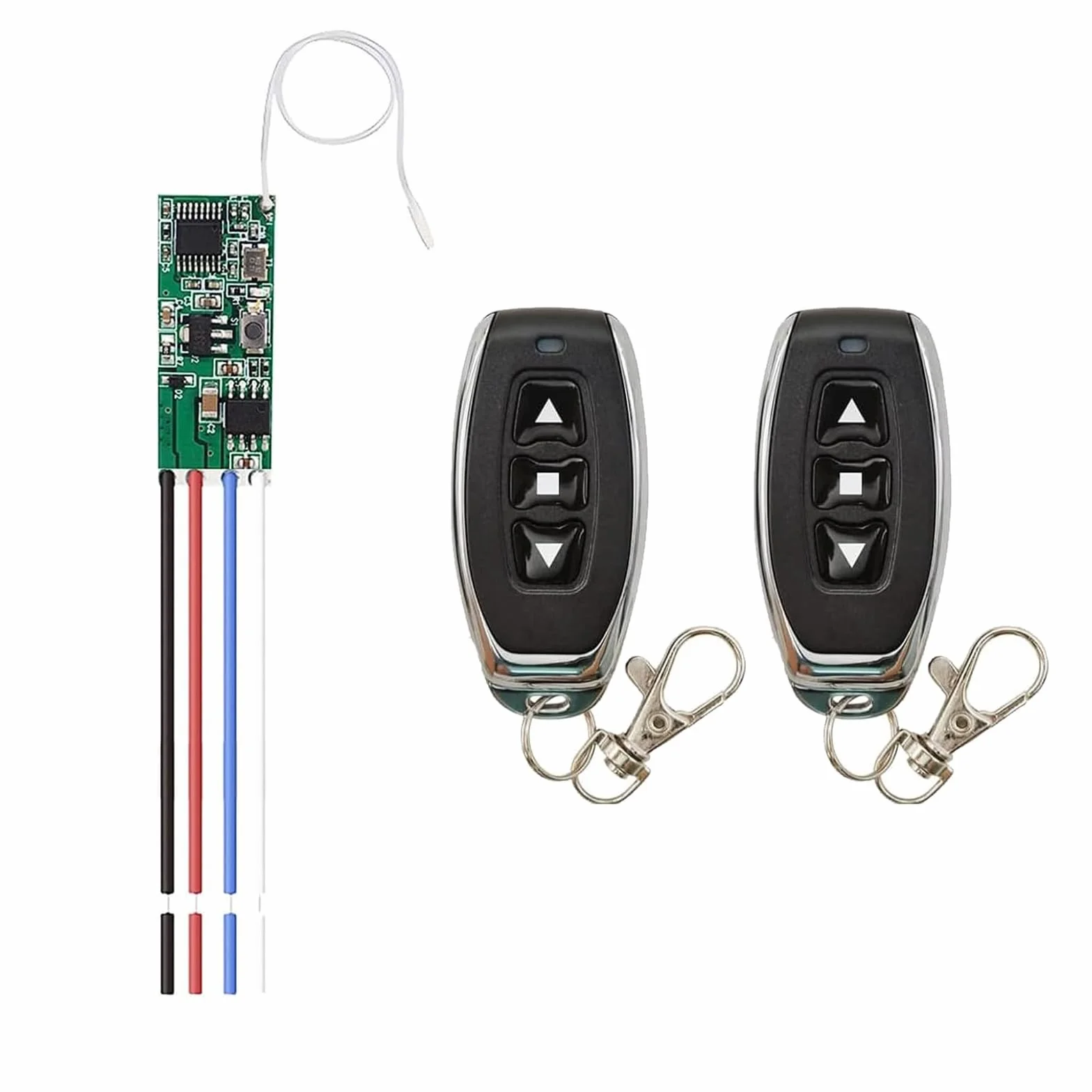 QIACHIP Interruttore di Telecomando del Motore CC senza fili Controller Ricevitore Relè DC 5V 12V con Trasmettitori, Motore di Controllo Radio avanti e indietro