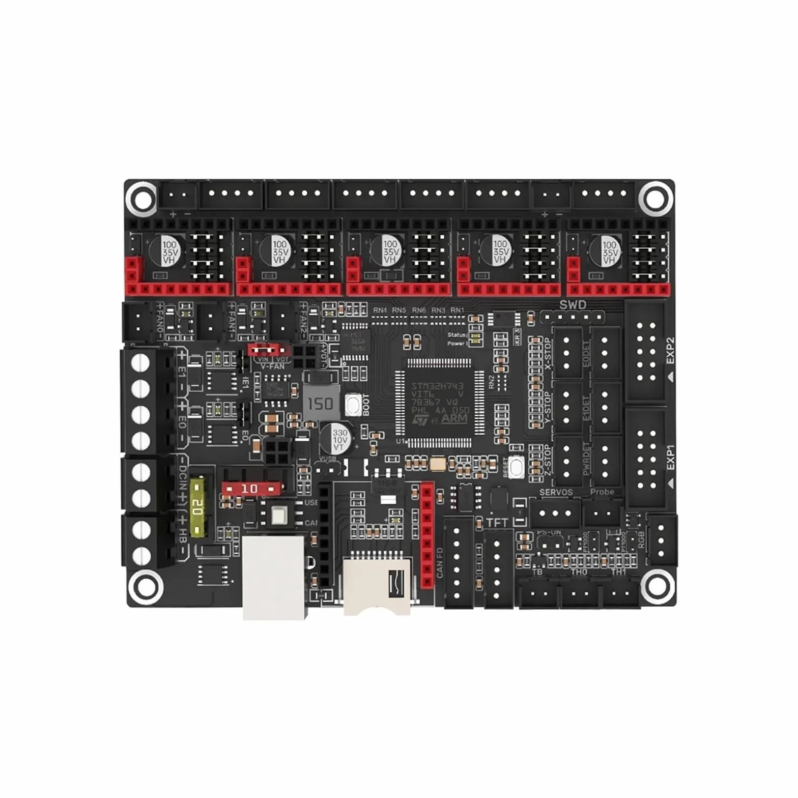 Scheda di controllo SKR 3 a 32 bit compatibile con Ender 3/5 | Supporto TMC2209, compatibile con EZ5160 Pro, predisposizione for Raspberry Pi, design multi-interfaccia(Only The Board)