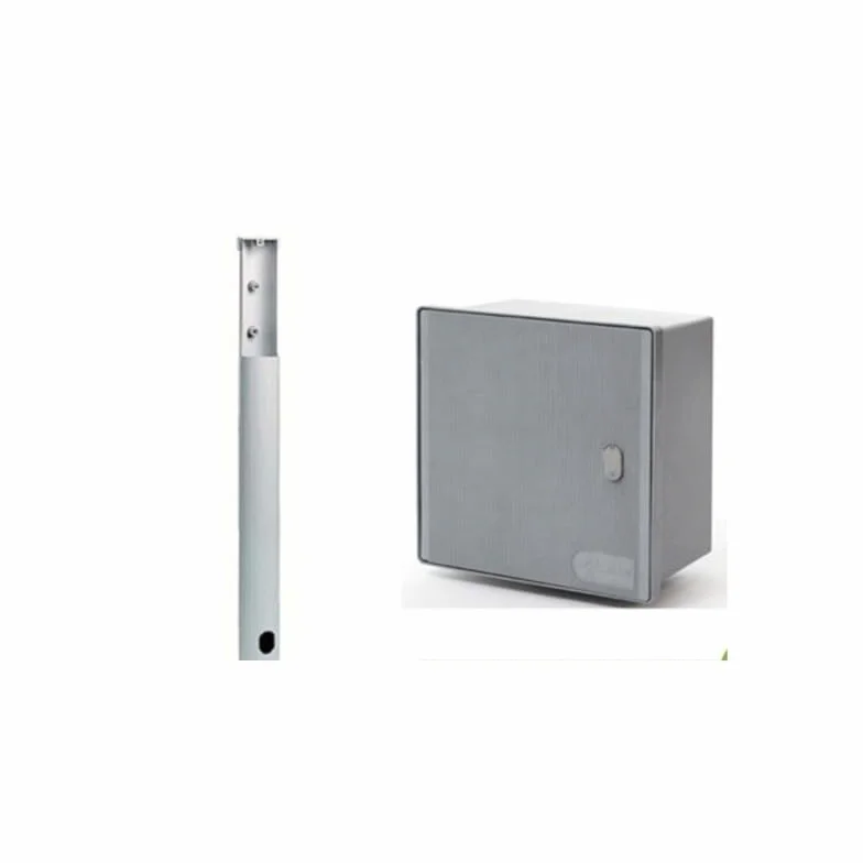 Generic PALO/PALINA DI SOSTEGNO COMPLETA DI CASSETTA ENEL PORTACONTATORE 2 POSTI O TRIFASE GRIGIO, BIANCO SPORCO VETRORESINA A PAVIMENTO