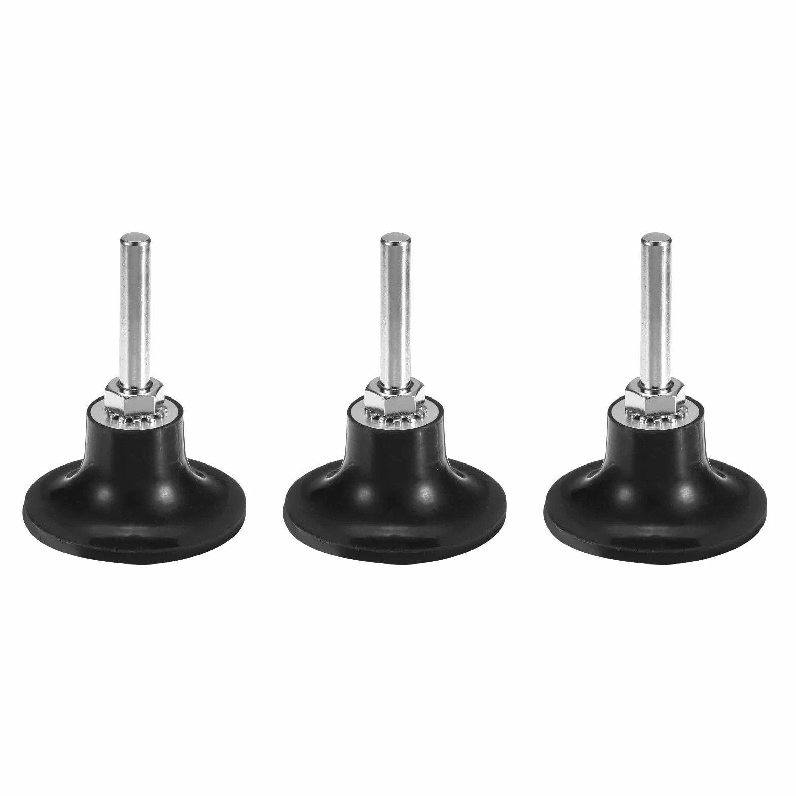 QUARKZMAN 3 Pezzi Porta Dischi da 2" per Dischi a Cambio Rapido Mandrino da 1/4" per Smerigliatrice E Dischi per Levigatura E Condizionamento, Nero