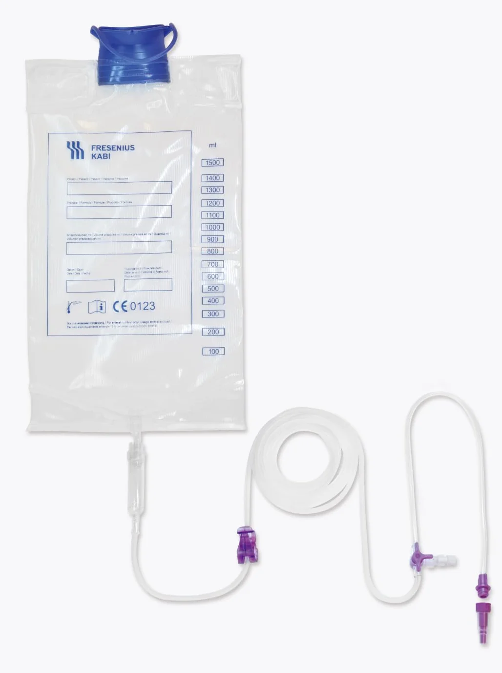 Fresenius Amika Pump Deflussore per Pompa Enterale con Sacca | 1500 ml | Materiale DEHP free e LATEX free | Confezione da 30 pezzi