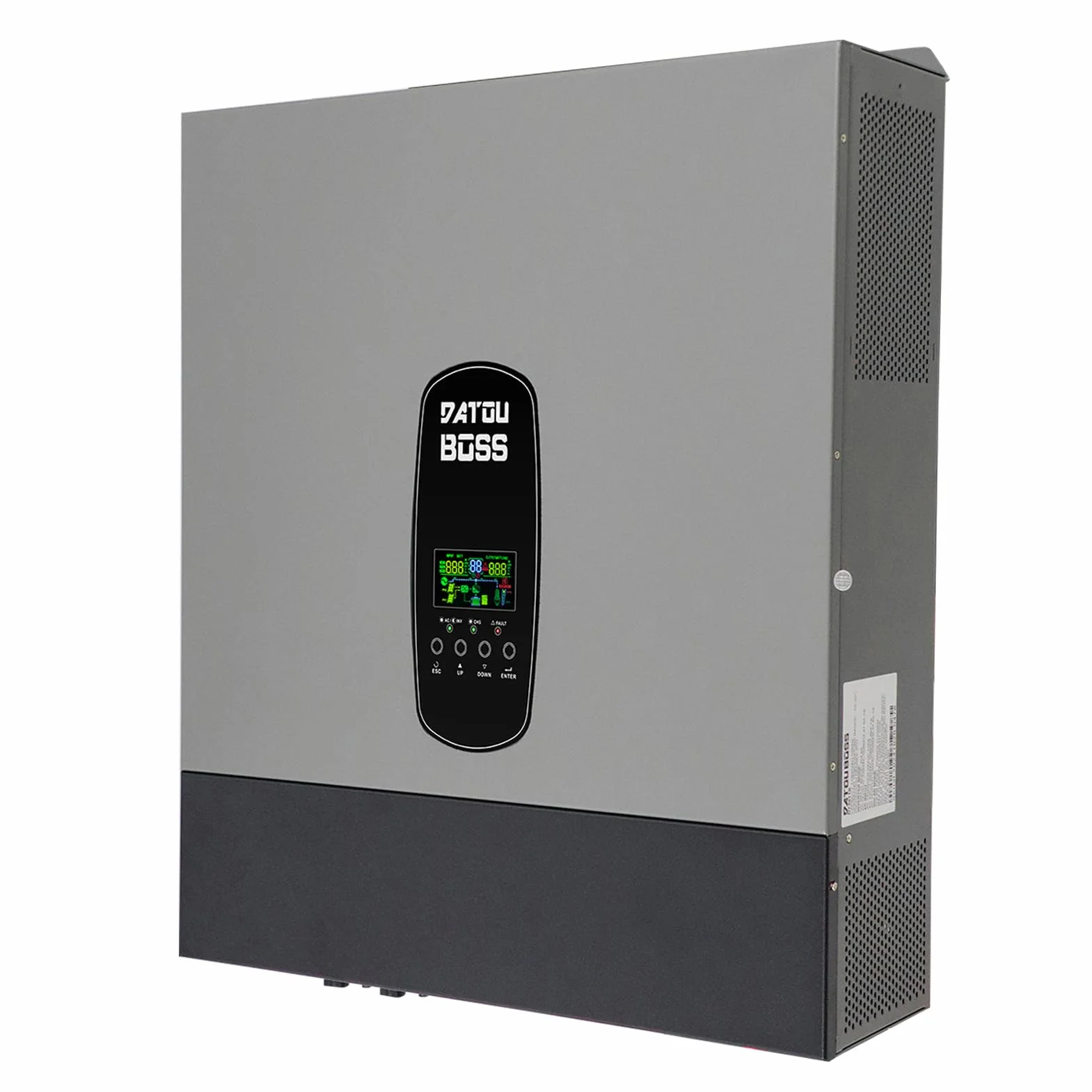 DATOUBOSS 11KW Inverter ibrido 48 V, inverter solare ibrido 48 V, 48 V DC a 230 V AC, supporta la connessione parallela e funzionamento senza batteria, 150 A MPPT,per batterie al piombo e acido al