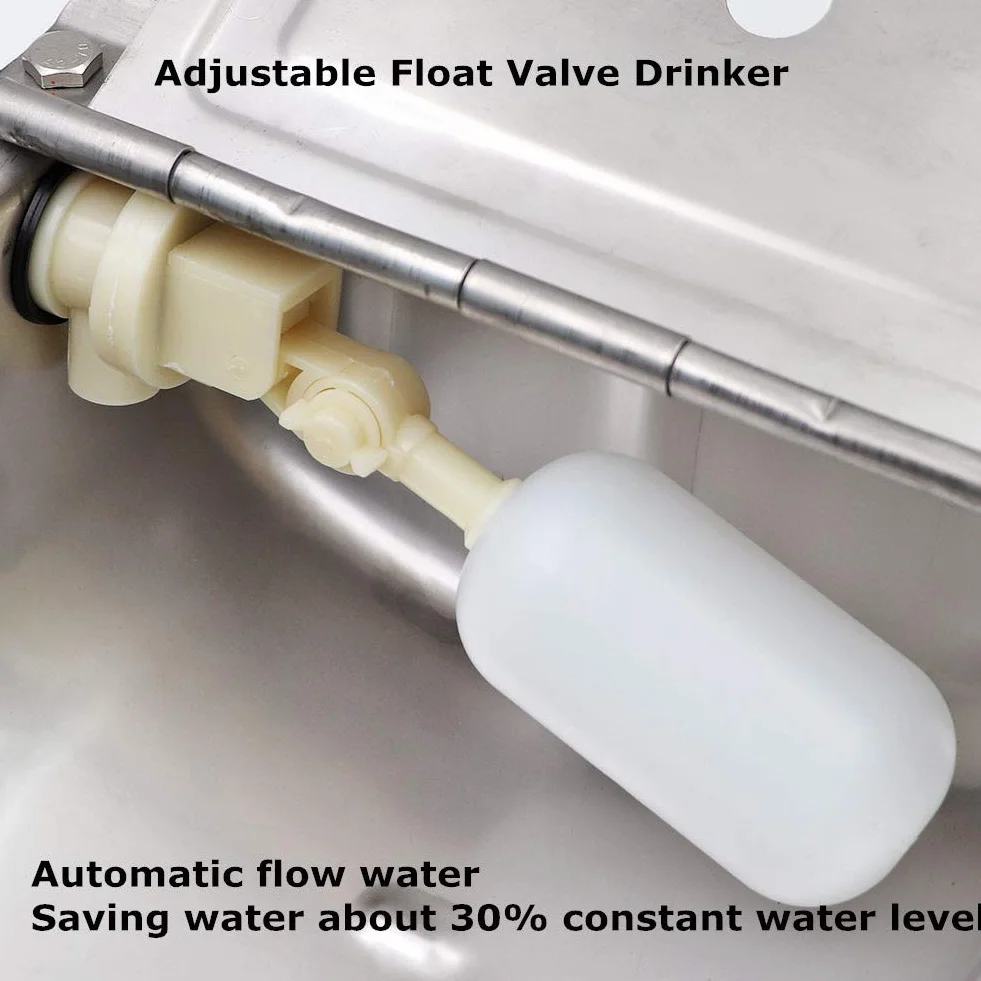 Abbeveratoio per Bovini in Acciaio Inox Grande Capacità Automatico Bestiame Ciotole d' Acqua Automatica Ciotola per Bestiame per Capre con Valvola Galleggiante Foro di Scarico