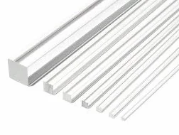 Barra Quadra in PLEXIGLASS 1 MT Diametro MM 60 Trasparente Spessore 60 MM