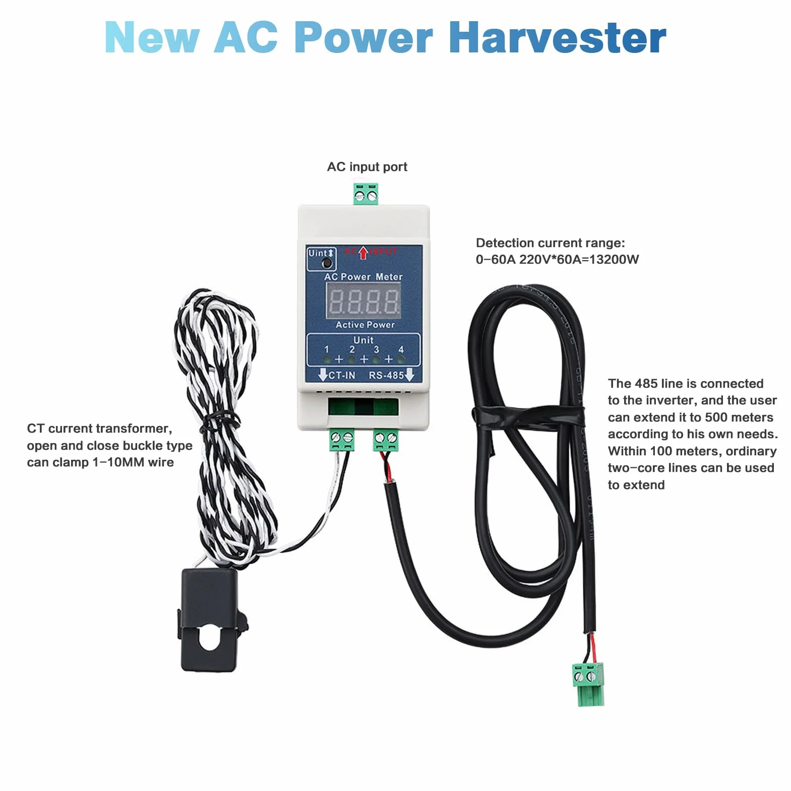 DEWIN Solare Inverter 1000W, Micro Inverter Fotovoltaico Inverter Grid Tie MPPT Micro Inverter 1000W Solar Grid Inverter di Rete per Pannelli Solari,Scarico della Batteria a 24V Regolabile AC 220V