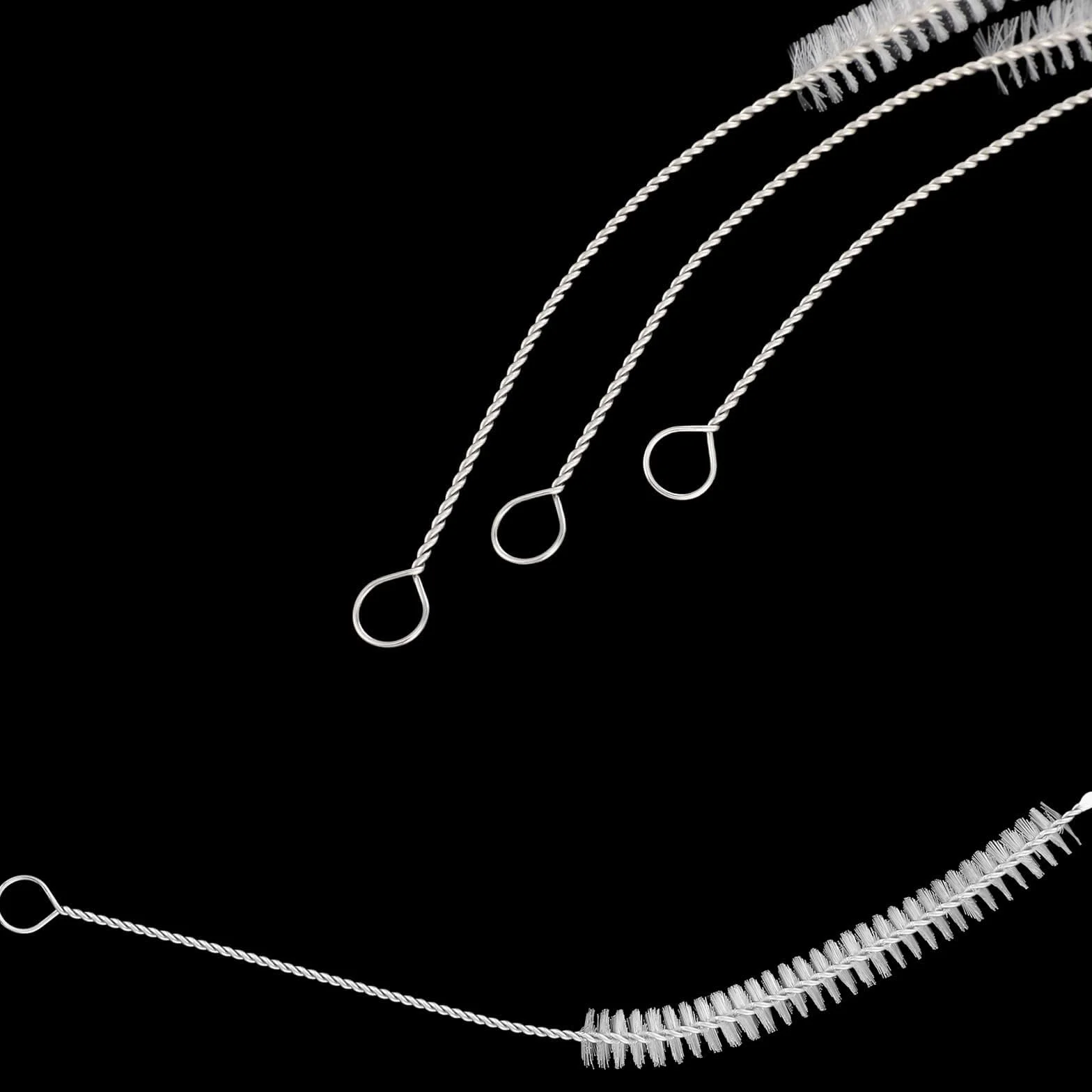 Spazzole sterili per tracheostomia, 10 Pezzi di spazzole per Tubi faringei, Spazzola per la Pulizia dei Tubi con setole in Nylon per Forniture per tracheostomia,8mm