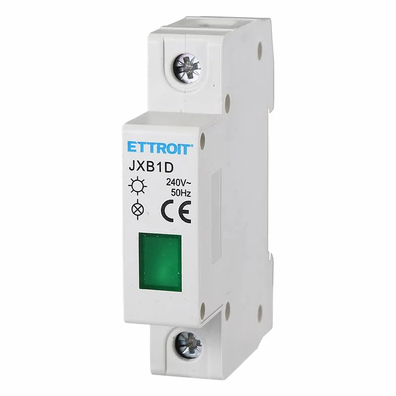 ETTROIT INDICATORE LUMINOSO LED SU GUIDA DIN 1 MODULO VERDE