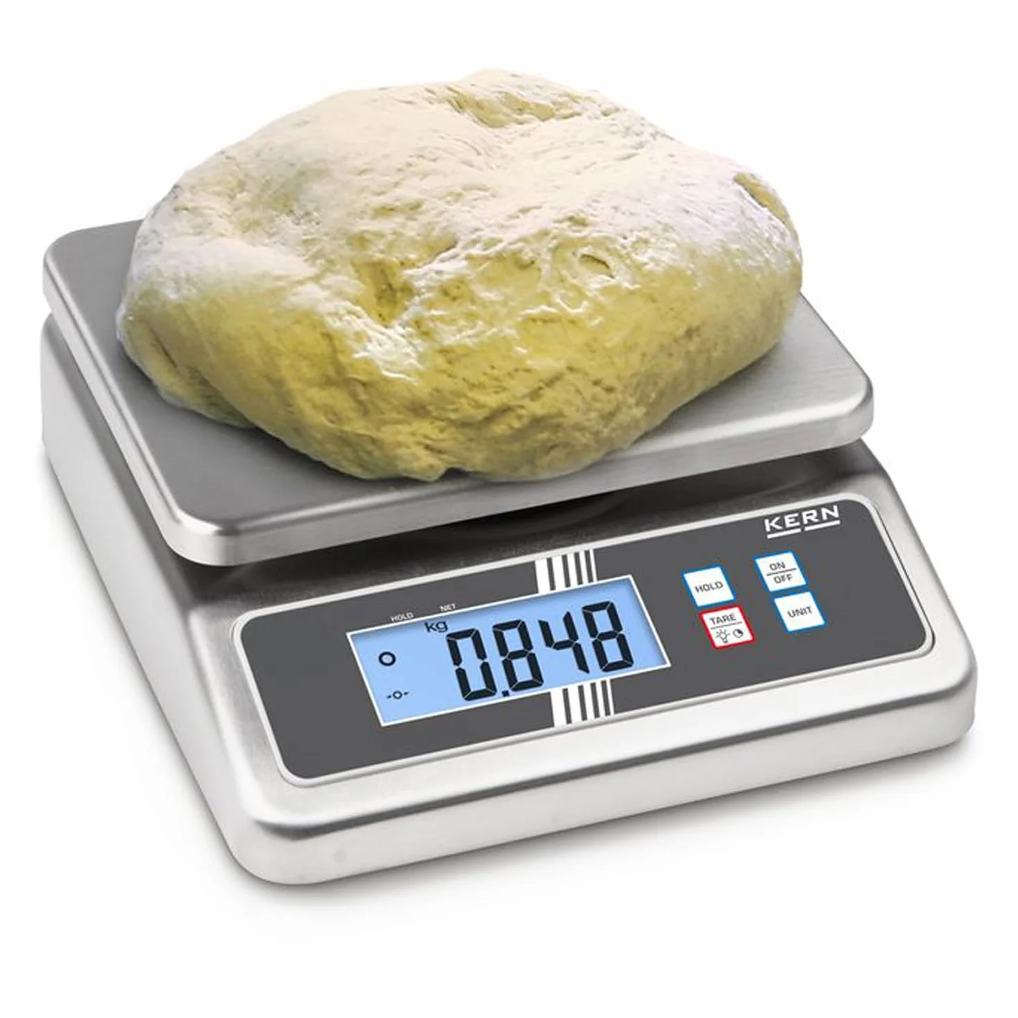 Kern FOB 30K-3NL - Bilancia da tavolo, Portate [Max]: 16 kg / 30 kg, Divisione [d]: 2 g / 5 g