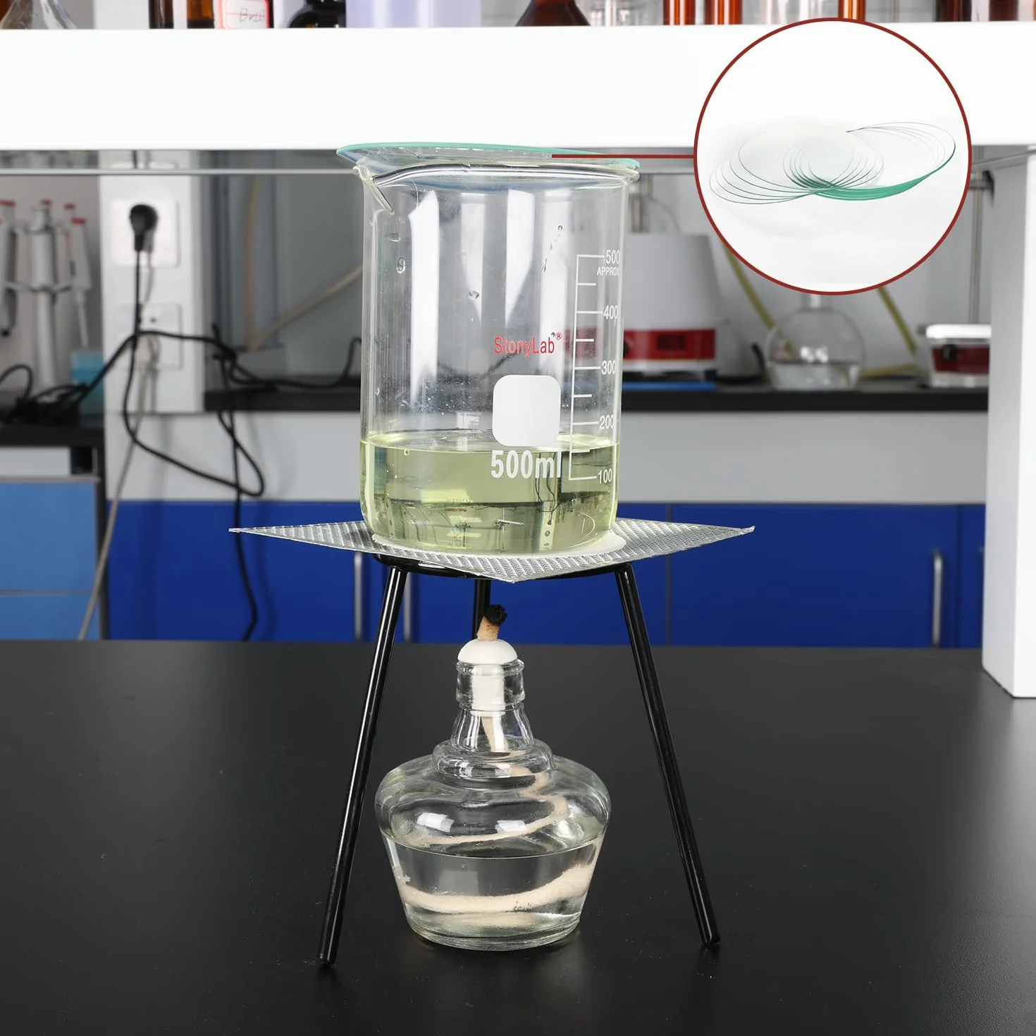 stonylab Bicchieri per Orologio da Laboratorio, 10PK Coperture in Vetro Borosilicato con Bordo Rettificato da 150 mm Oblato Rotondo, Copertura per Becher in Vetro per Evaporazione per Lab Scientifico