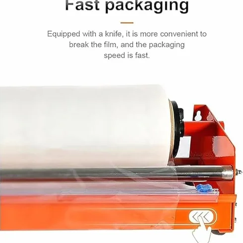 Macchina avvolgitrice manuale di film estensibile - Dispenser di film a mano per imballaggio, strumento di avvolgimento pallet per magazzino e conservazione degli alimenti