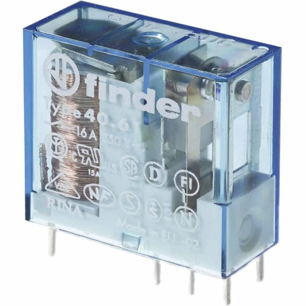 Finder 40.61.7.012.0000 Relè per PCB 12 V/DC 16 A 1 scambio 1 pz.