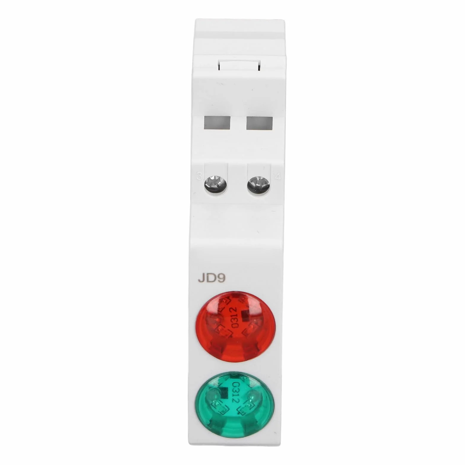 Indicatore LED su Din Rail Rosso Verde Modulare JD9 AC DC 20 mA