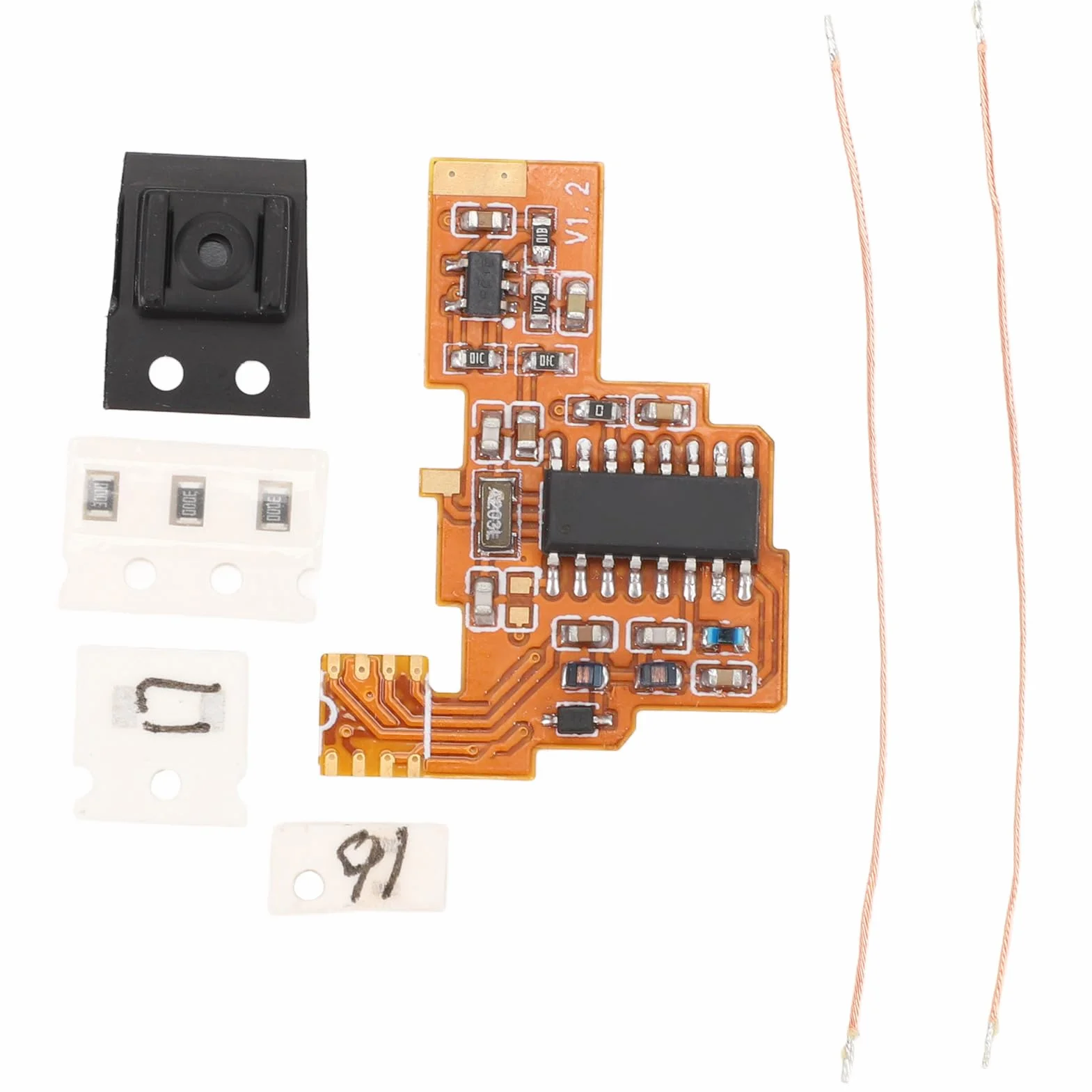 Modulo di Modifica Radio Versione Chip V2 FPC SI4732 per Quansheng UV K5, UV K6 con Chip di Memoria, Ricezione Banda Completa a Onde Corte HF, Doppia, Filtri Passa Banda FM,