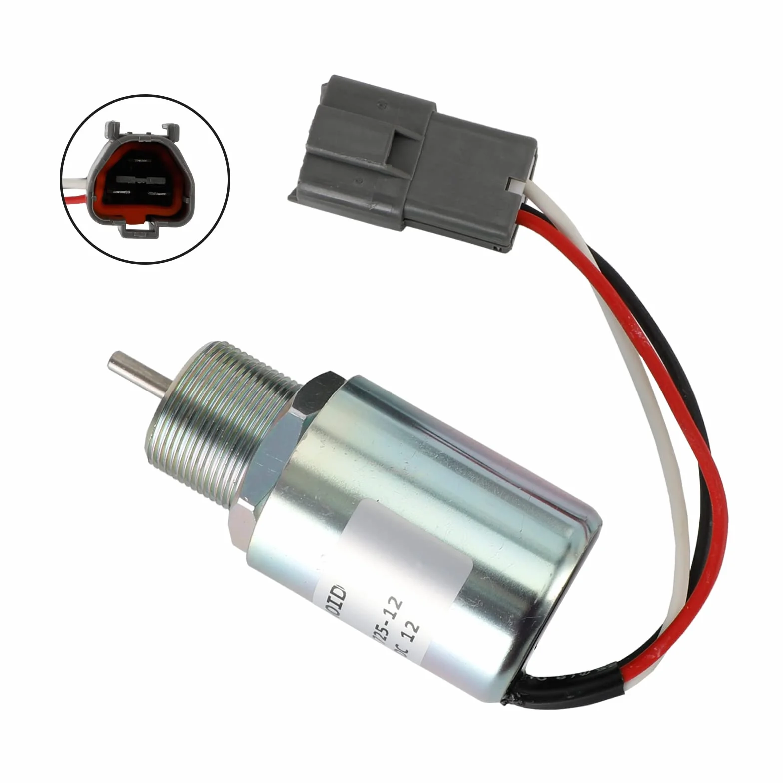 Topteng SA-3725 - Escavatore solenoide 12 V, 30A87-20400, Ricambio per Volvo Excavator: EC13B EC15B EC25B EC30 EC35, per Mitsubishi Engine: L3E S3L S4L, per Mahindra Max Tractor: 24 26 28