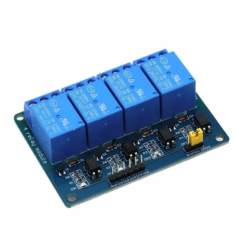 1-10 Pz Javino 5 V 12 V 1 2 4 6 Modulo Relè A 8 Canali Con Uscita A Relè Accoppiatore Ottico 1 2 4 Modulo Relè A 8 Vie For Arduino Disponibile(10 Pcs,4 channel 24V)