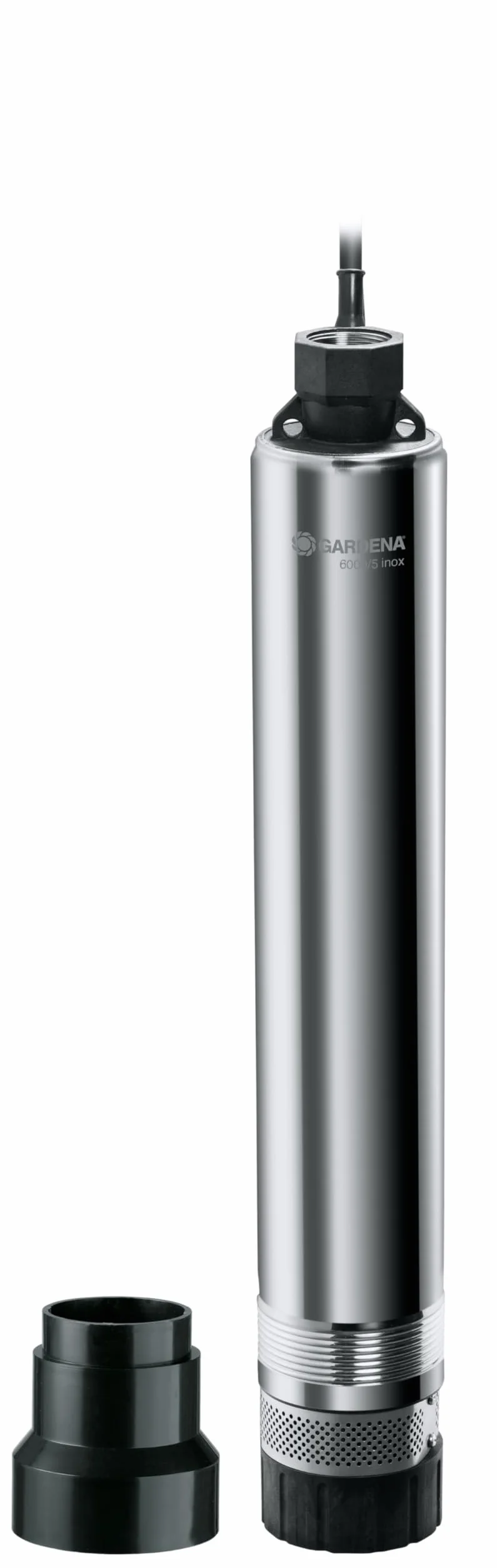 Gardena pompa per pozzi artesiani Premium 6000/5 inox: pompa per pozzi con portata di 6000 l/h, in acciaio inox, incl. protezione integrata contro la marcia a secco (1492-20)