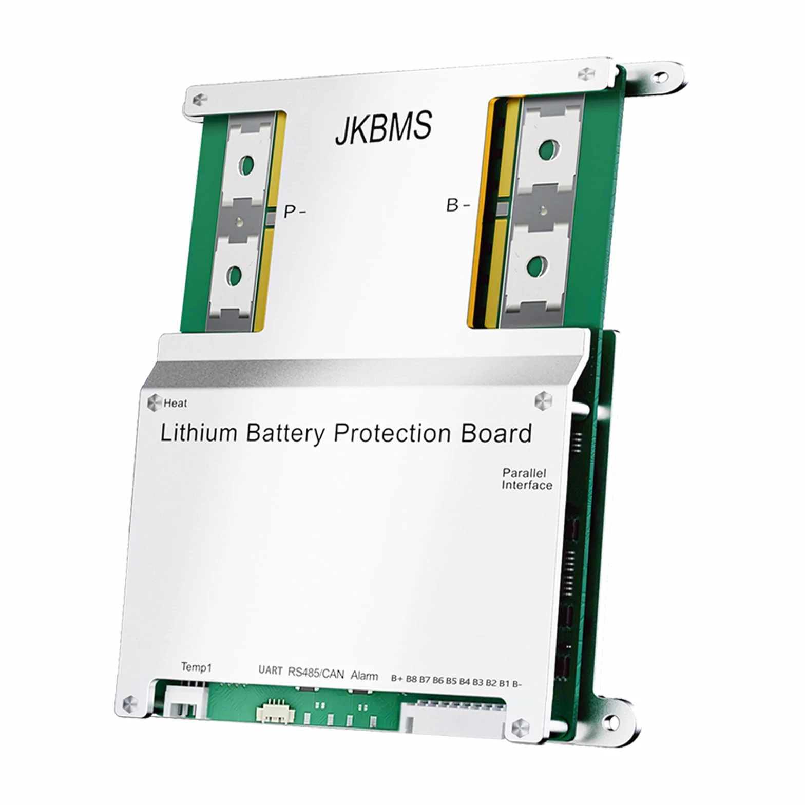 JKBMS Smart BMS 3S-8S 12V-24V 200A 2A Active Balance BMS con Bluetooth integrato e RS485, Scheda di Protezione per Batterie Li-Ion, LiFePO4 e LTO (JK-B2A8S20P)