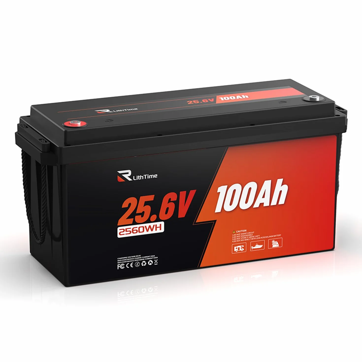 Batteria al Litio 24V 100Ah Lifepo4 per Camper e Fotovoltaico con Batteria Litio 100Ah BMS Integrato Celle Grado A per Barche Accumulo Energetico e Impianti Solari Autonomi