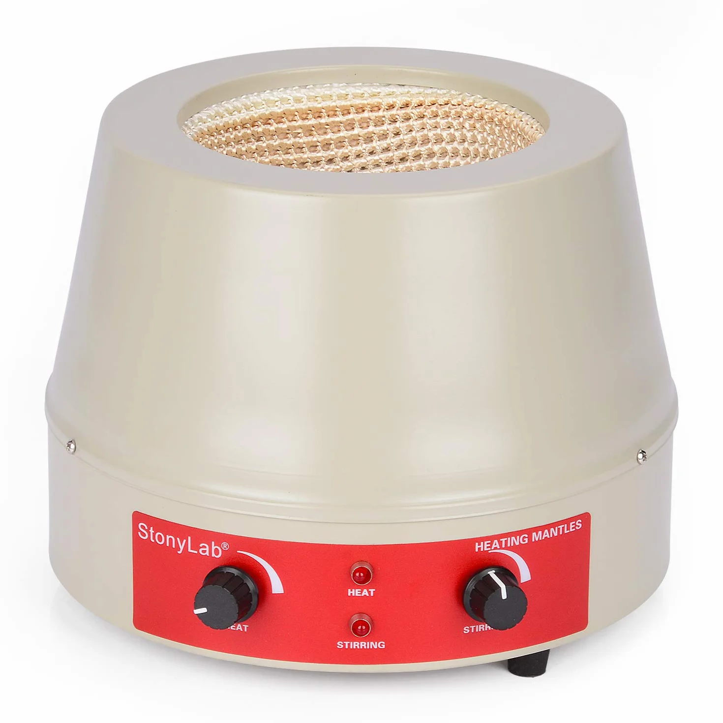 stonylab Mantello Riscaldante Laboratorio, Laboratorio Riscaldamento e Mescolando Elettrotermico con Magnetico agitatore 0-1600 Giri/Min Temperatura Controllo 220V/380℃, 350W, 1000 ml