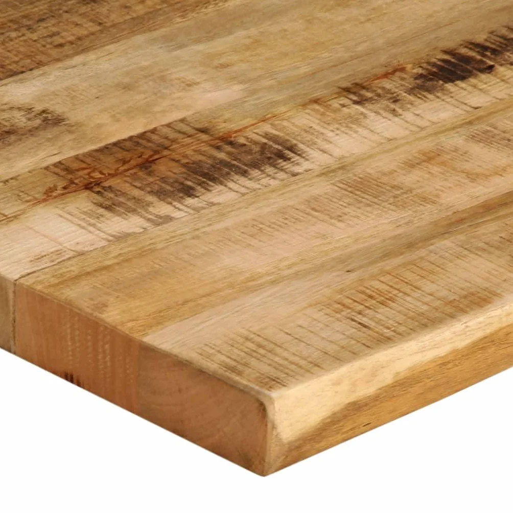 vidaXL Piano Tavolo Bordi Vivi 110x80x2,5 cm Legno di Mango Grezzo Sostituzione Tavolo da Pranzo