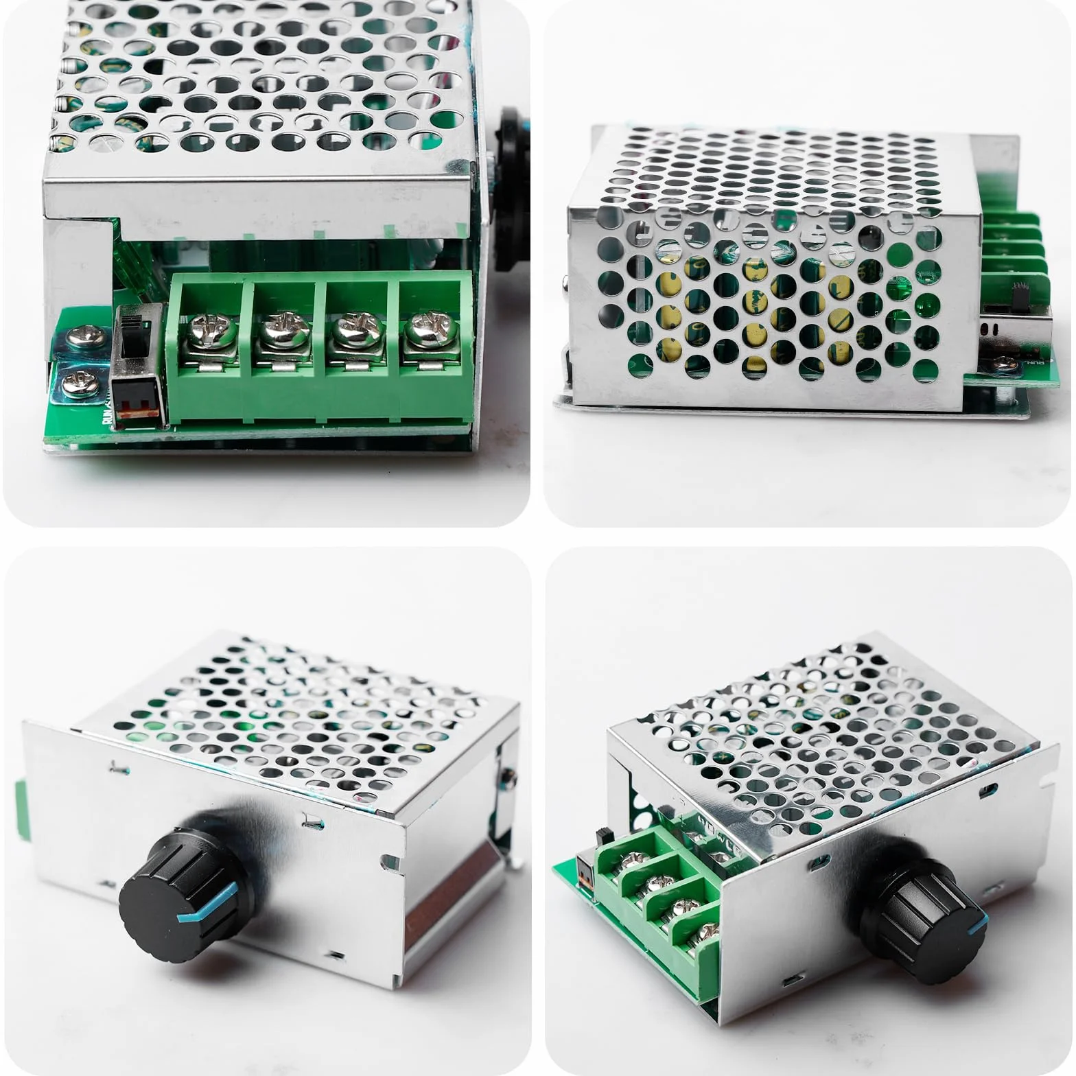 2 regolatori di velocità del motore 12 V: PWM DC 7 – 80 V 30 A, regolatore di velocità del motore, 12 V, 24 V, 48 V, 60 V, 70 V, DC con manopola, regolatore di tensione elettronico del motore