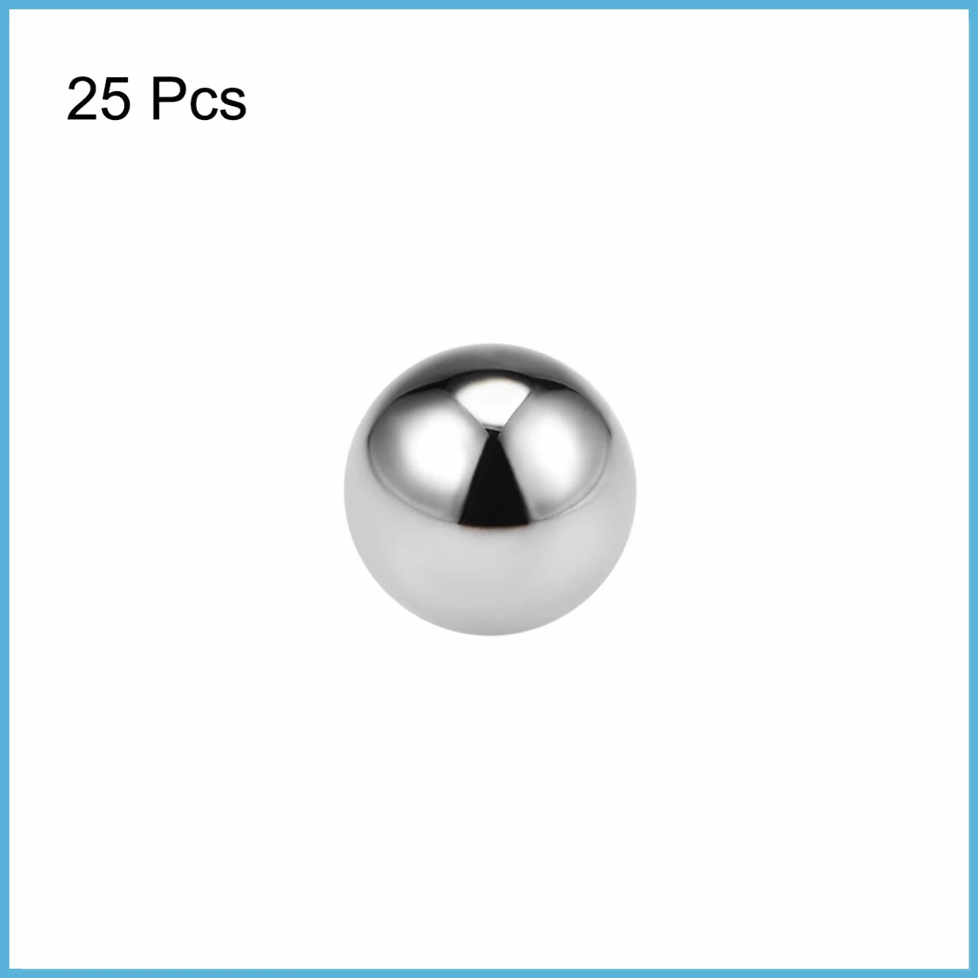 Cuscinetto Solido Sfere Acciaio al Cromo GCr15 G10 5mm 25pz