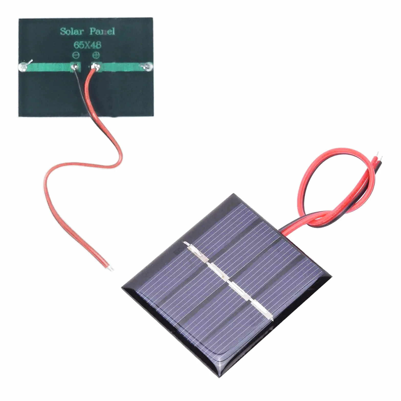 Pannelli Solari Micro Mini 3V 0,3W 65x48mm GTIWUNG 6 Pezzi per Energia Solare Home DIY Progetti di Scienza