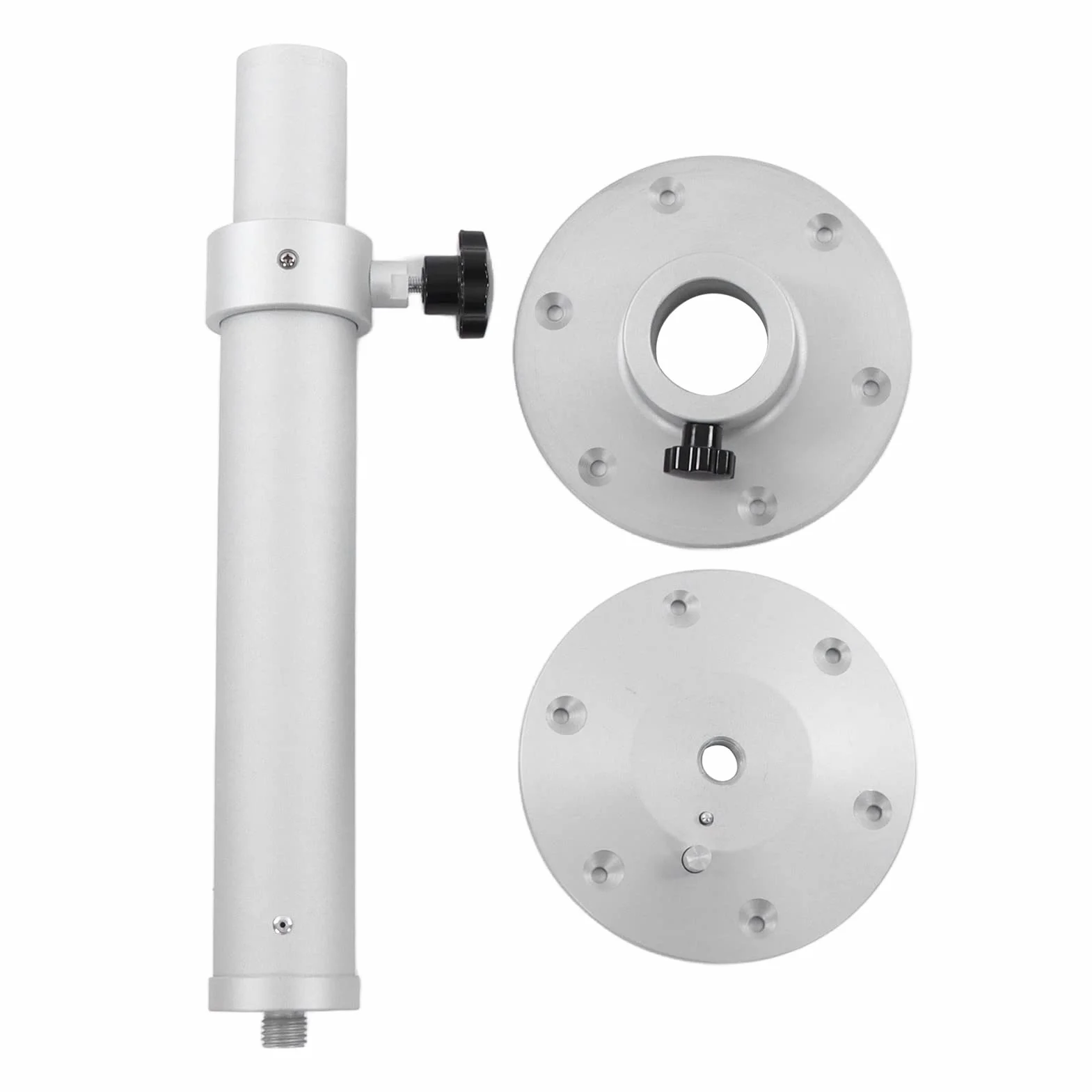 Gamba da tavolo regolabile, supporto da tavolo RV rimovibile argento 445-685 mm per barche per camper per balconi
