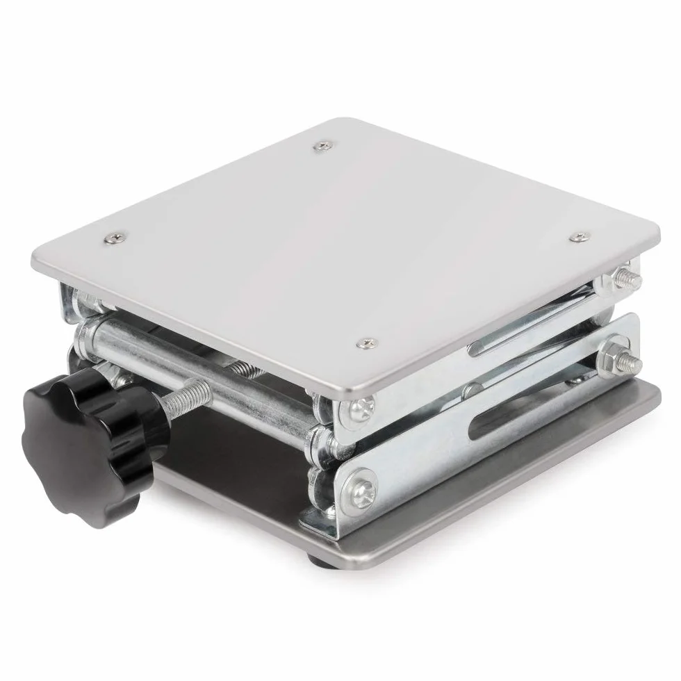 Stonylab Sollevatore Laboratorio 150x150mm Acciaio Inox Altezza 75-260mm Peso 10kg