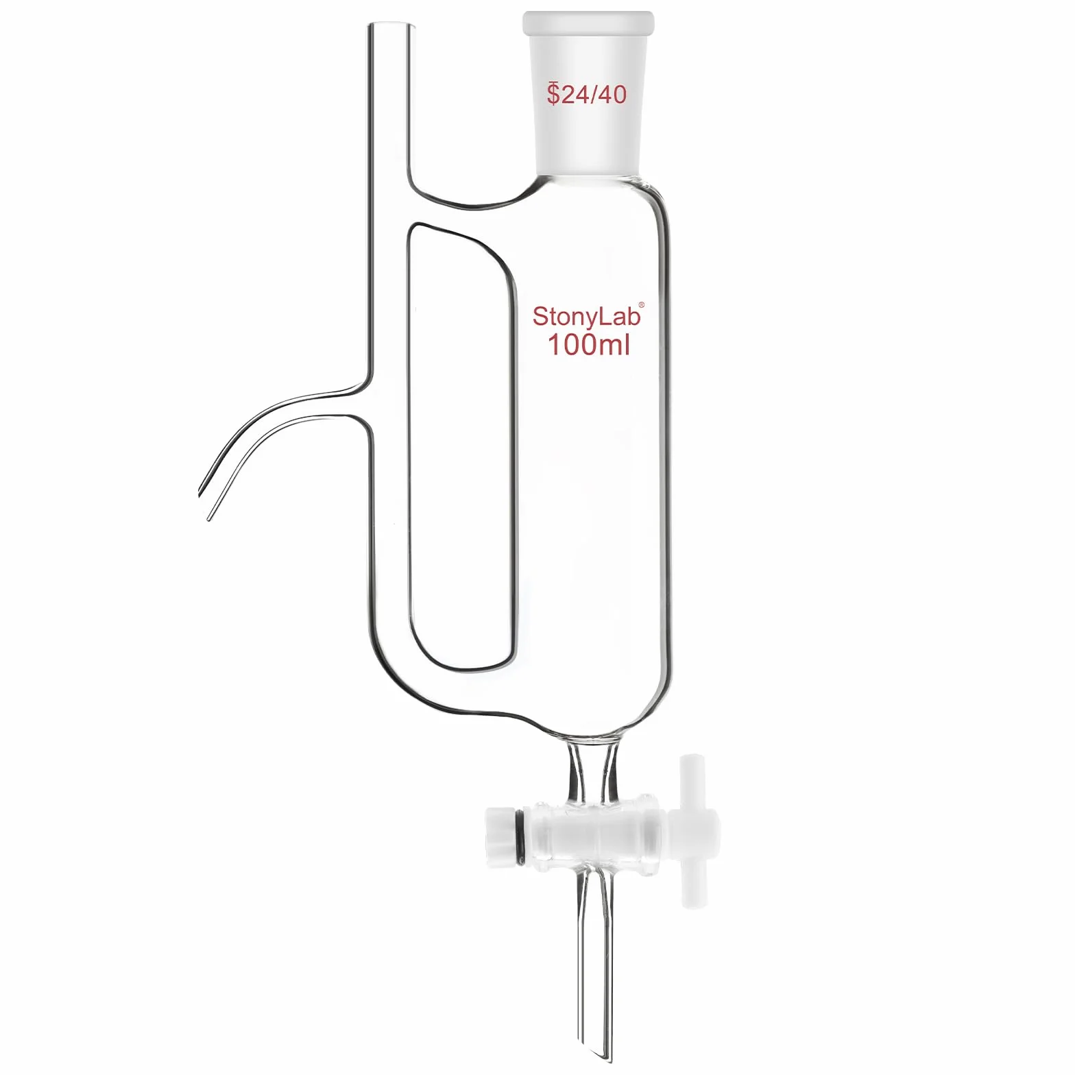 Stonylab Separatore Ricevitore per Acqua e Olio 100 ml con Giunto 24/40