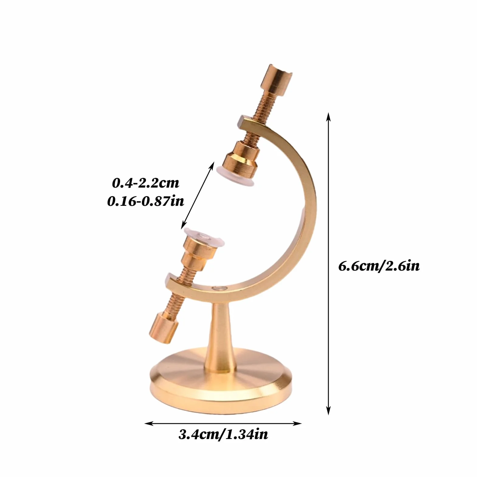 Supporti per Cristalli da Esposizione - Base Regolabile per Minerali,Con Clip Imbottita Di - Per Campioni Gemme Fossili Oggetti Da Collezione Arte Artigianato Libreria Tavolo