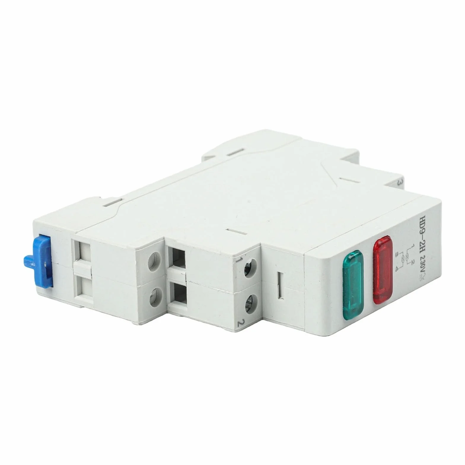 Luce di segnale LED DIN 230 V, spia in plastica ignifuga per armadi elettrici, indicatore luminoso rosso + verde