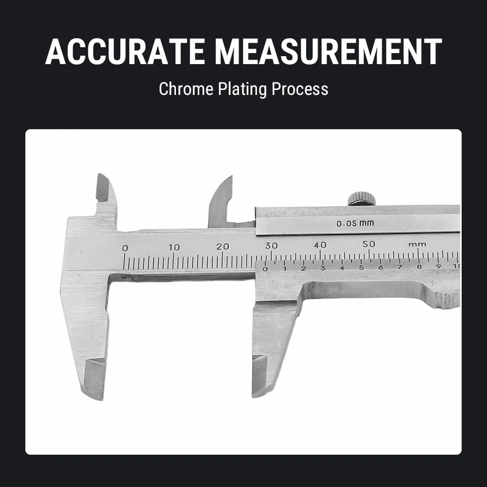 Calibro a Corsoio per Misurazione Accurata, 0-50MM Calibri Piccoli Per Gioielli, Doppia Scala, 4 modalità di Misurazione, Per Gioielli, Gemme, Monete, Oggetti D'antiquariato