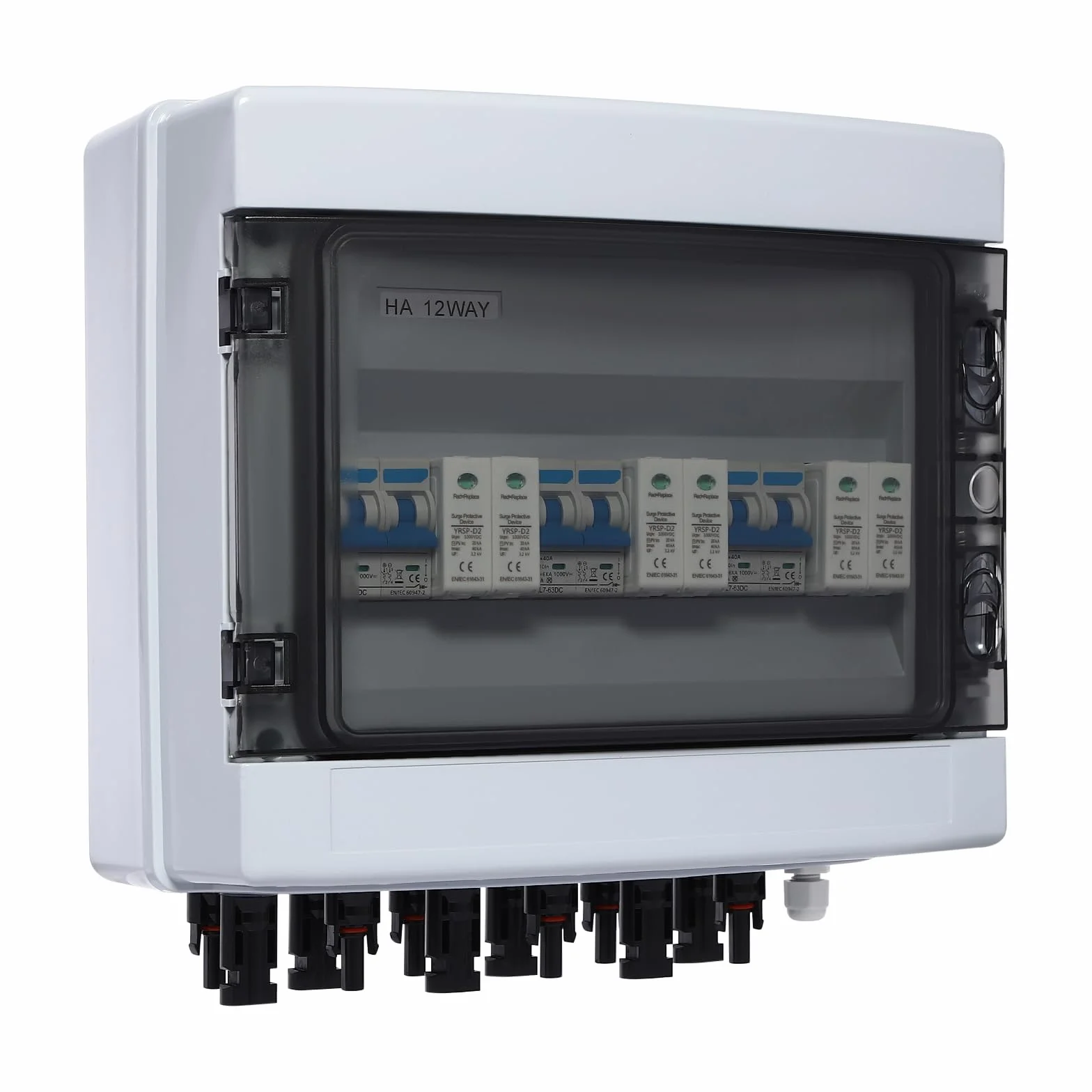 Scatola combinatrice solare, 1000 V, 3 ingressi e 3 uscite solari, 63 CC, 2P, 40 A, scatola di collegamento solare fotovoltaica per sistemi di alimentazione solare efficienti