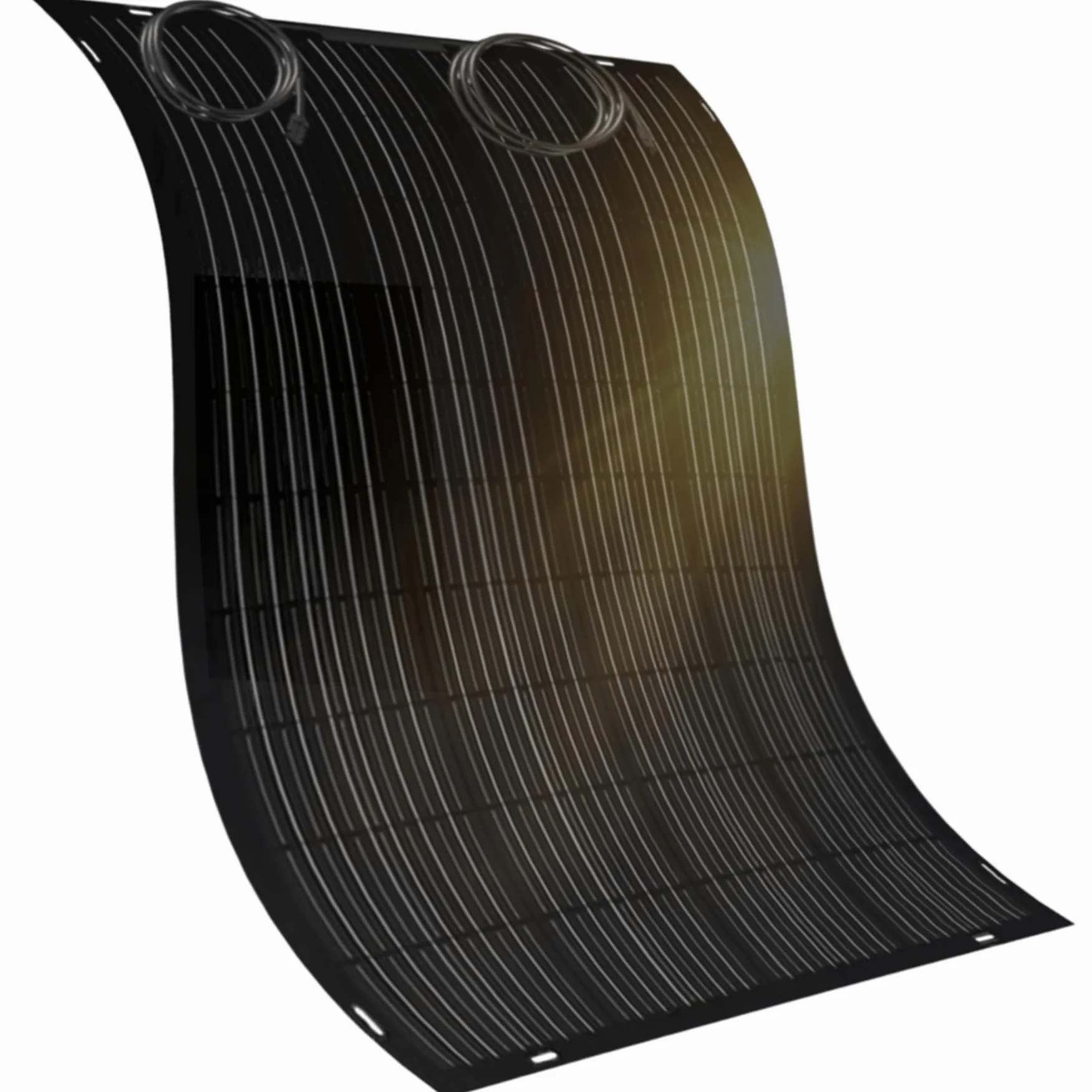 doitBau Modulo solare flessibile 200 W Full-Black - ultra sottile 2 mm, 1,9 kg - 1352 × 770 mm per camper, barca, balcone e tetto