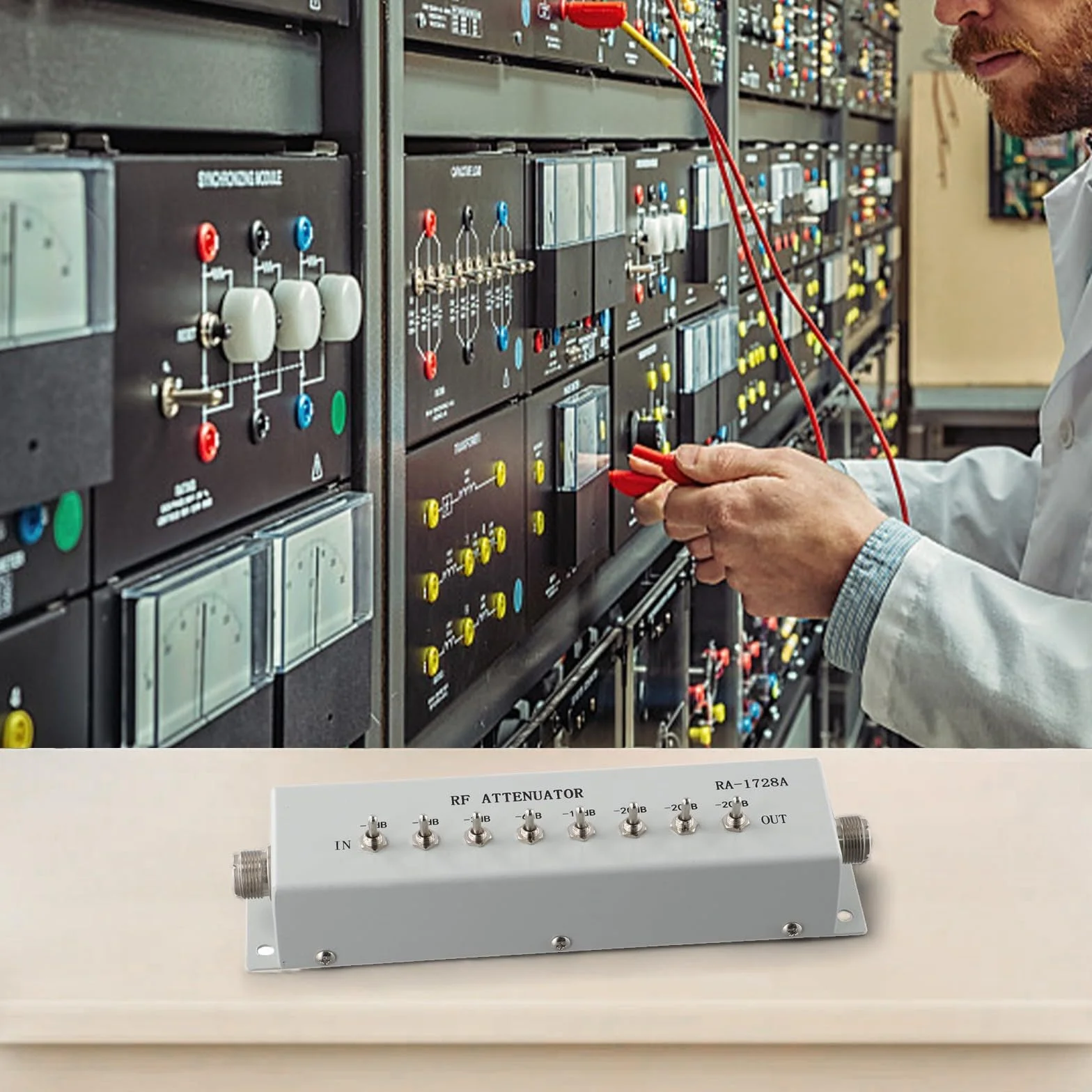 Attenuatore variabile RF 8-Sezione 0-82dB 50 Ohm 1dB Step DC-250MHz Modulo