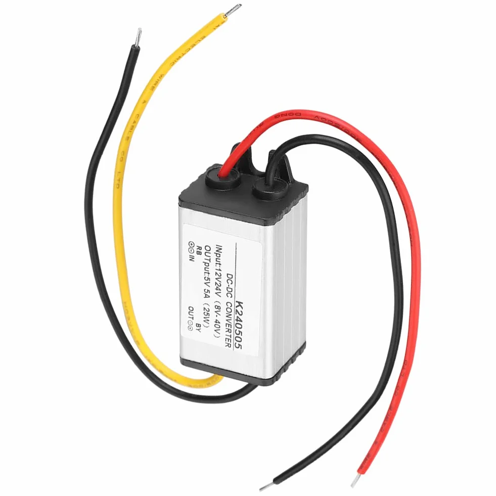 Alimentatore Buck Convertitore 12V 24V a 5V 5A 25W Step Down DC8-40V Ingressi per Robotica Motore Automotive