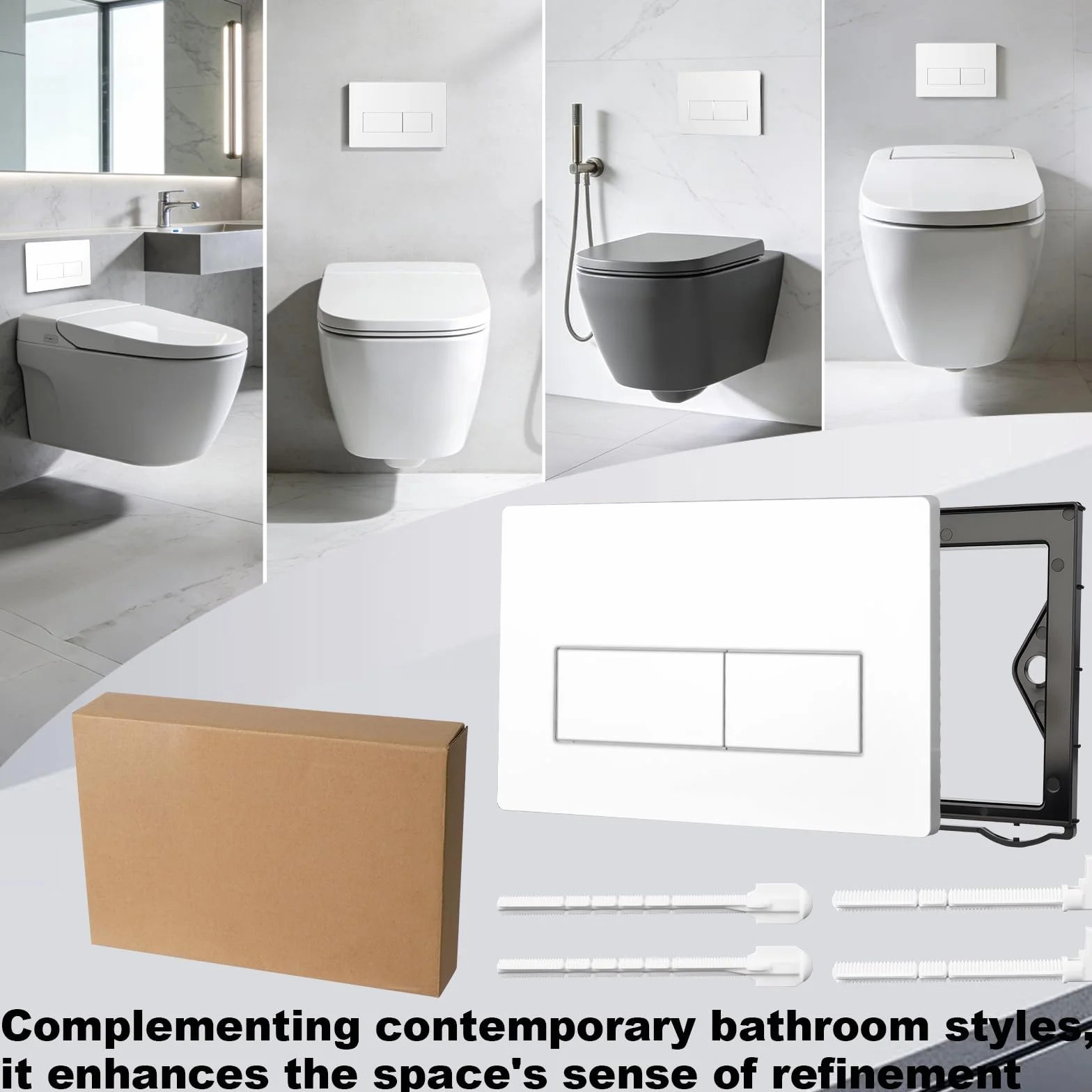 Geberit Sigma 01 20 30 50 UP 300 320 Pannello di scarico WC Kit ricambio cisterna doppio scarico